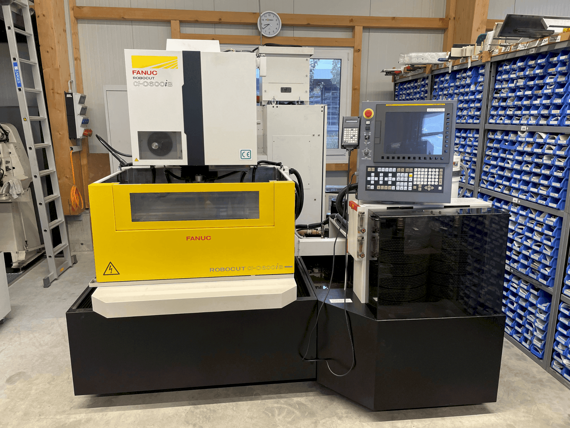 Front view of FANUC Robocut alpha iB600 machine