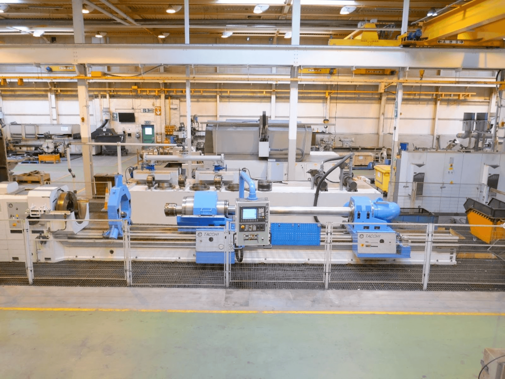 Front view of TACCHI FT45S CNC machine