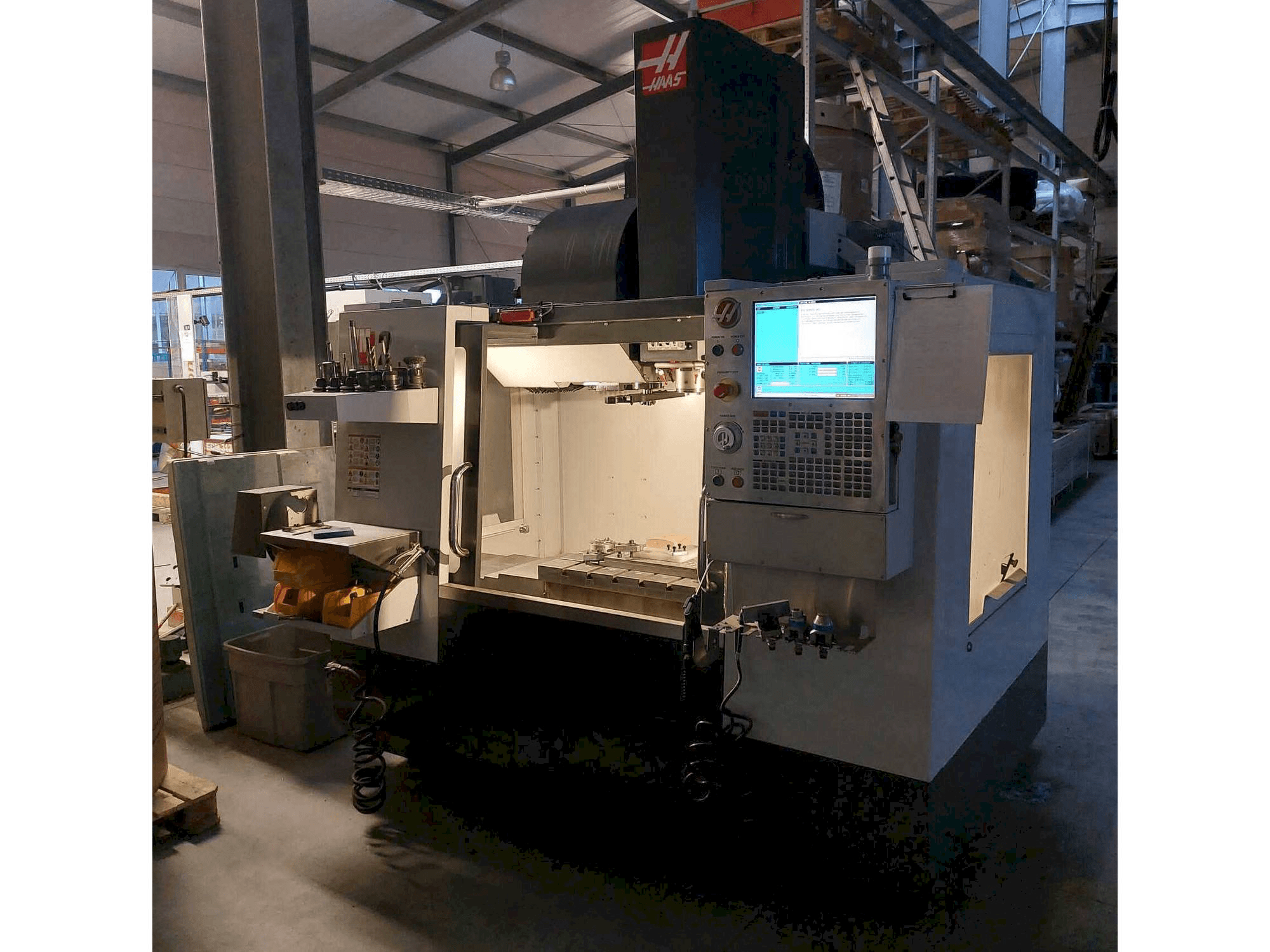 Front view of HAAS VM-2 machine