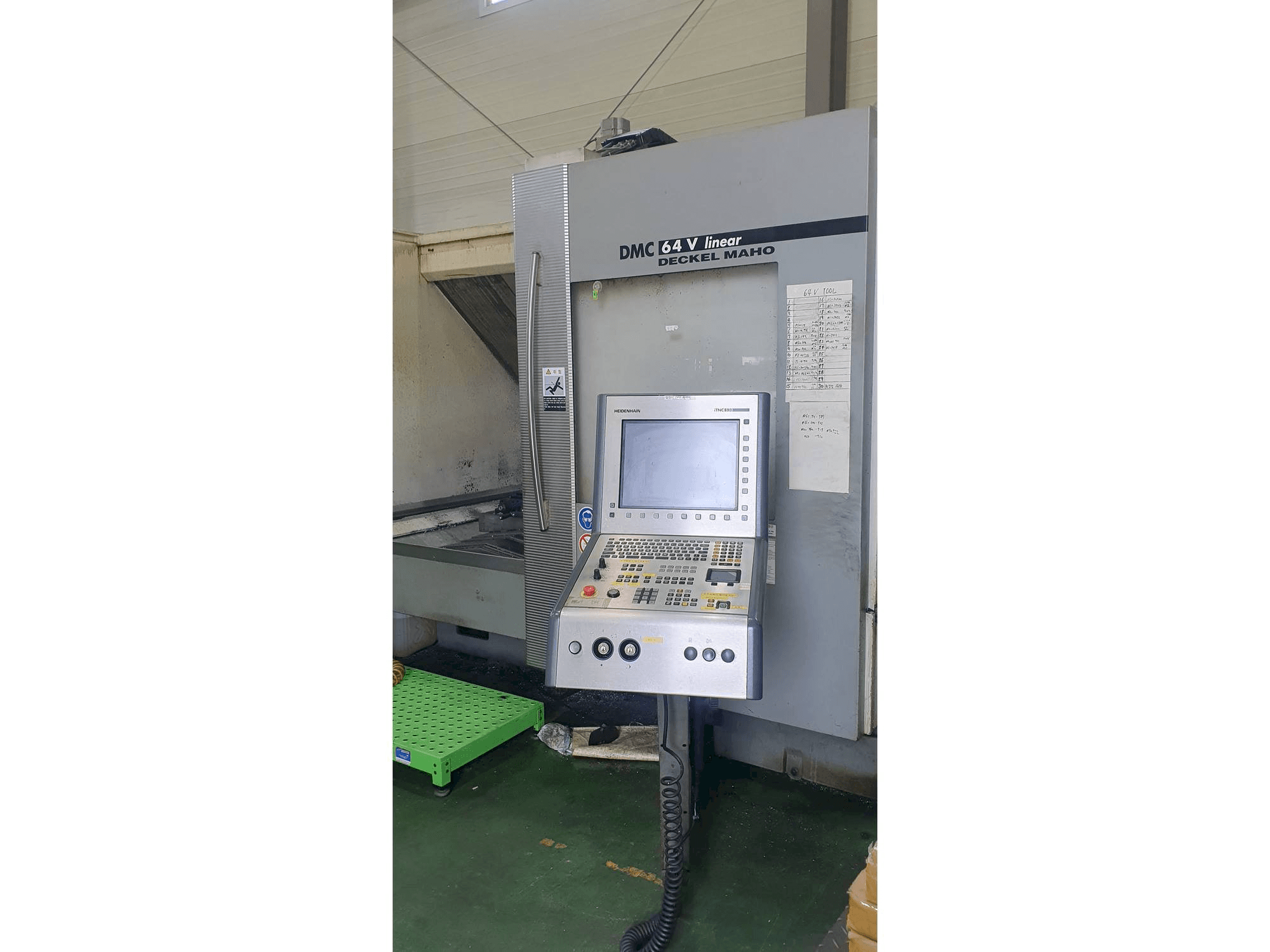 Front view of DECKEL MAHO DMC 64 V machine