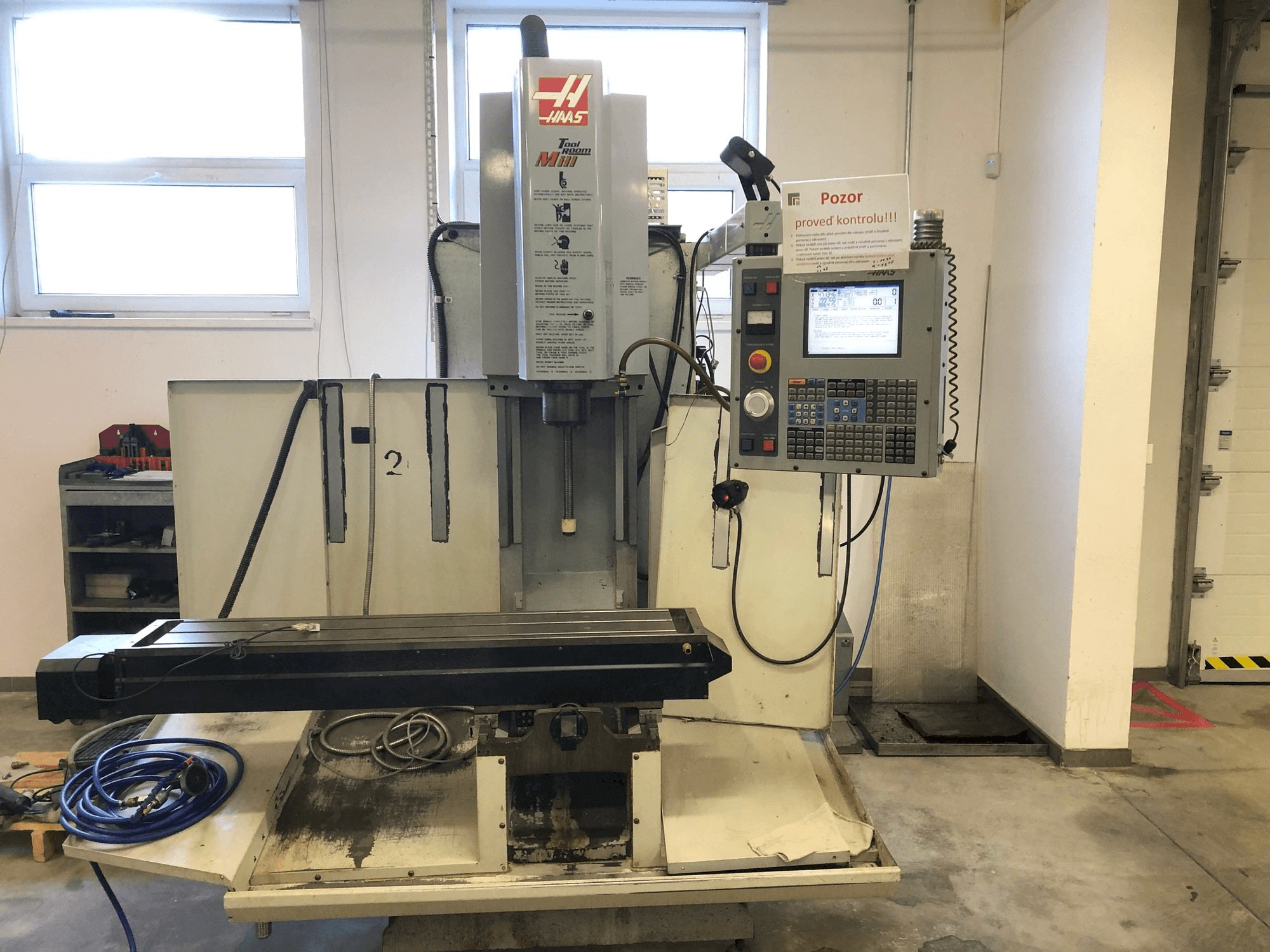 Front view of HAAS TM-2HE machine