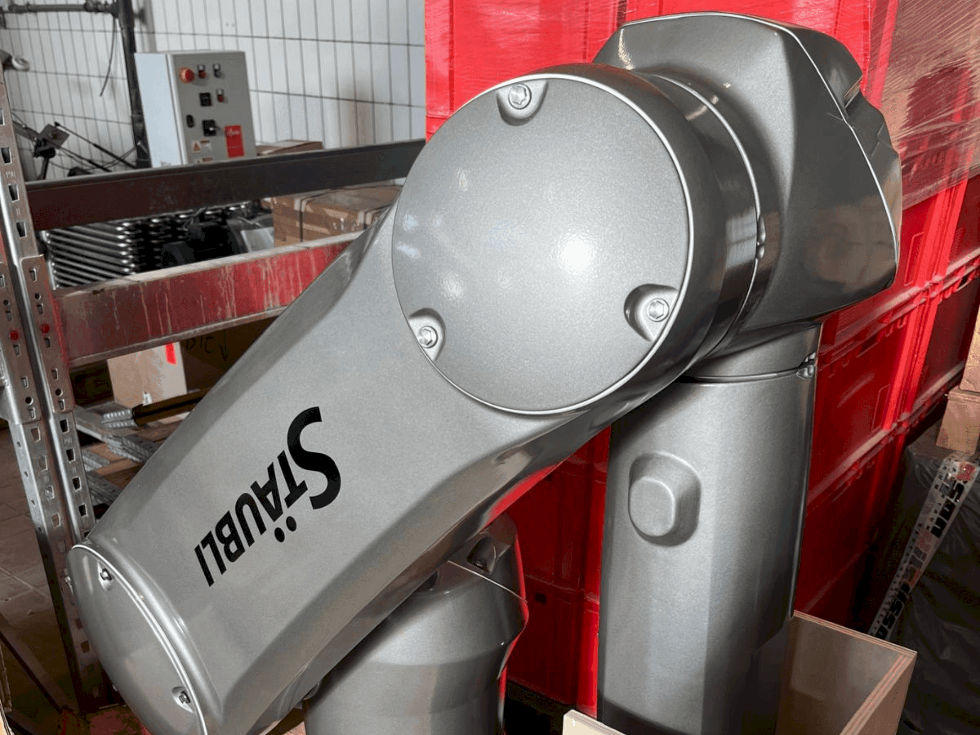 Front view of STAUBLI TX2-160 LHE machine