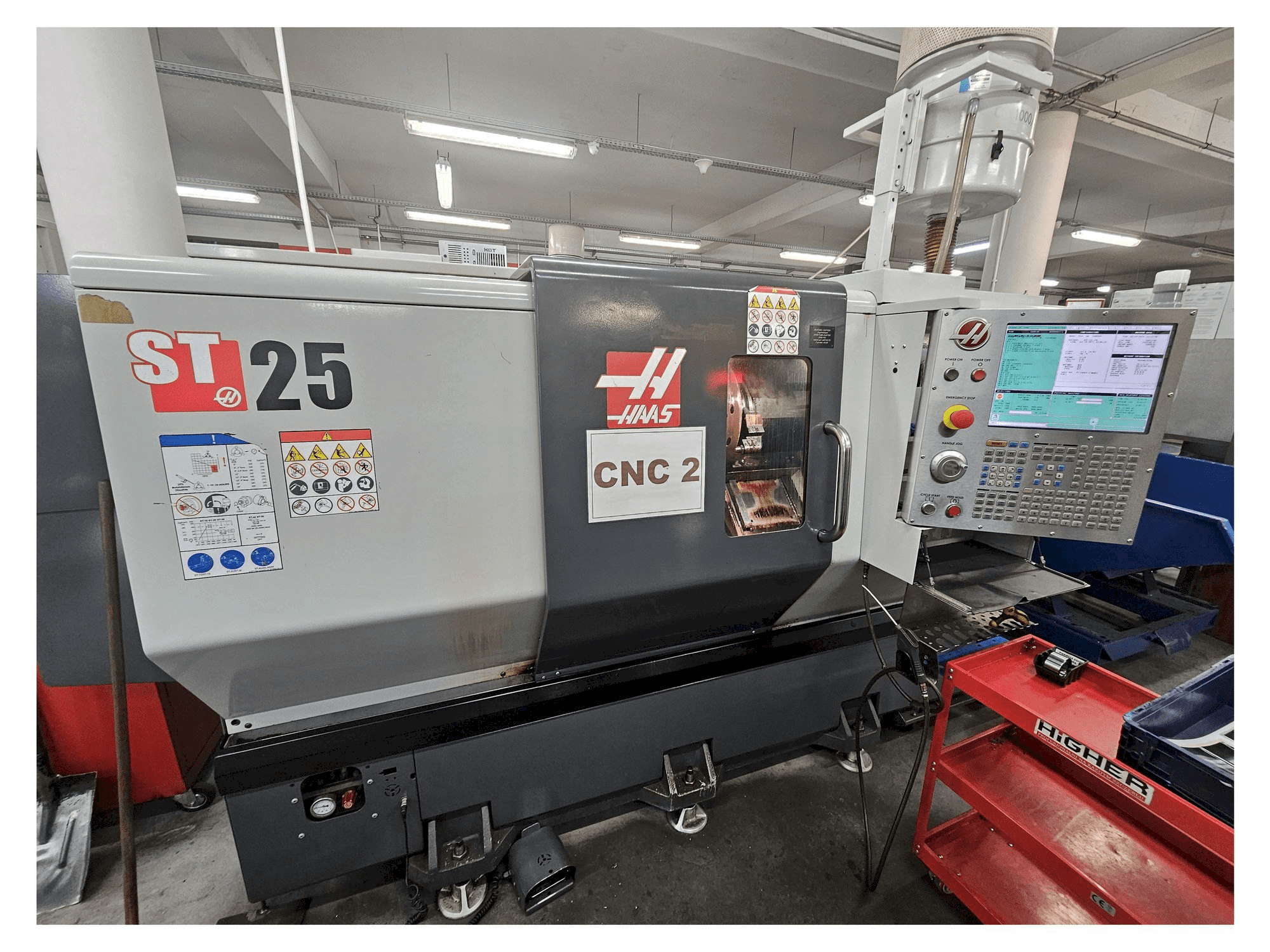Front view of HAAS ST-25 machine
