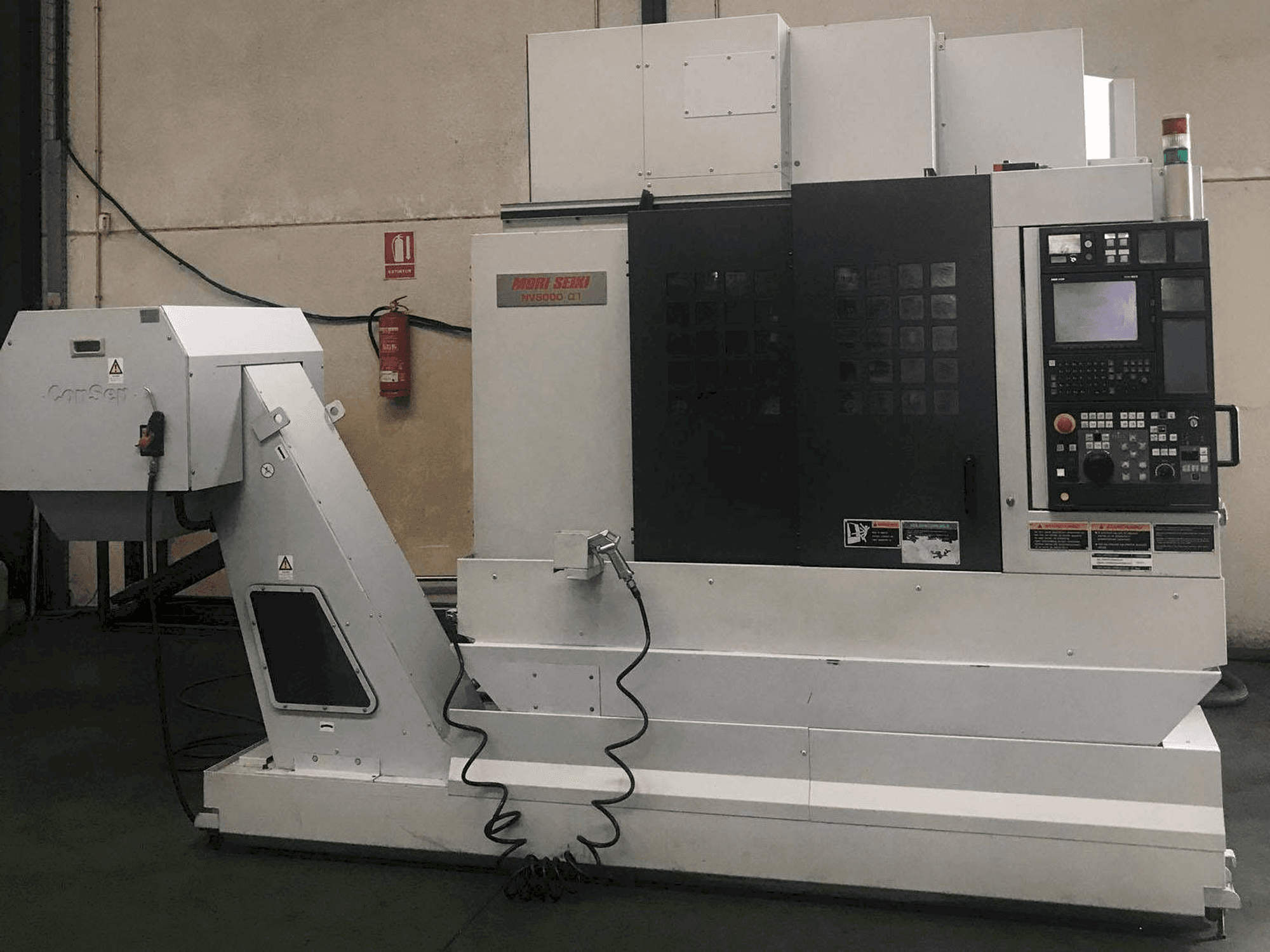 Front view of MORI SEIKI NV5000 Alpha 1A/40 machine