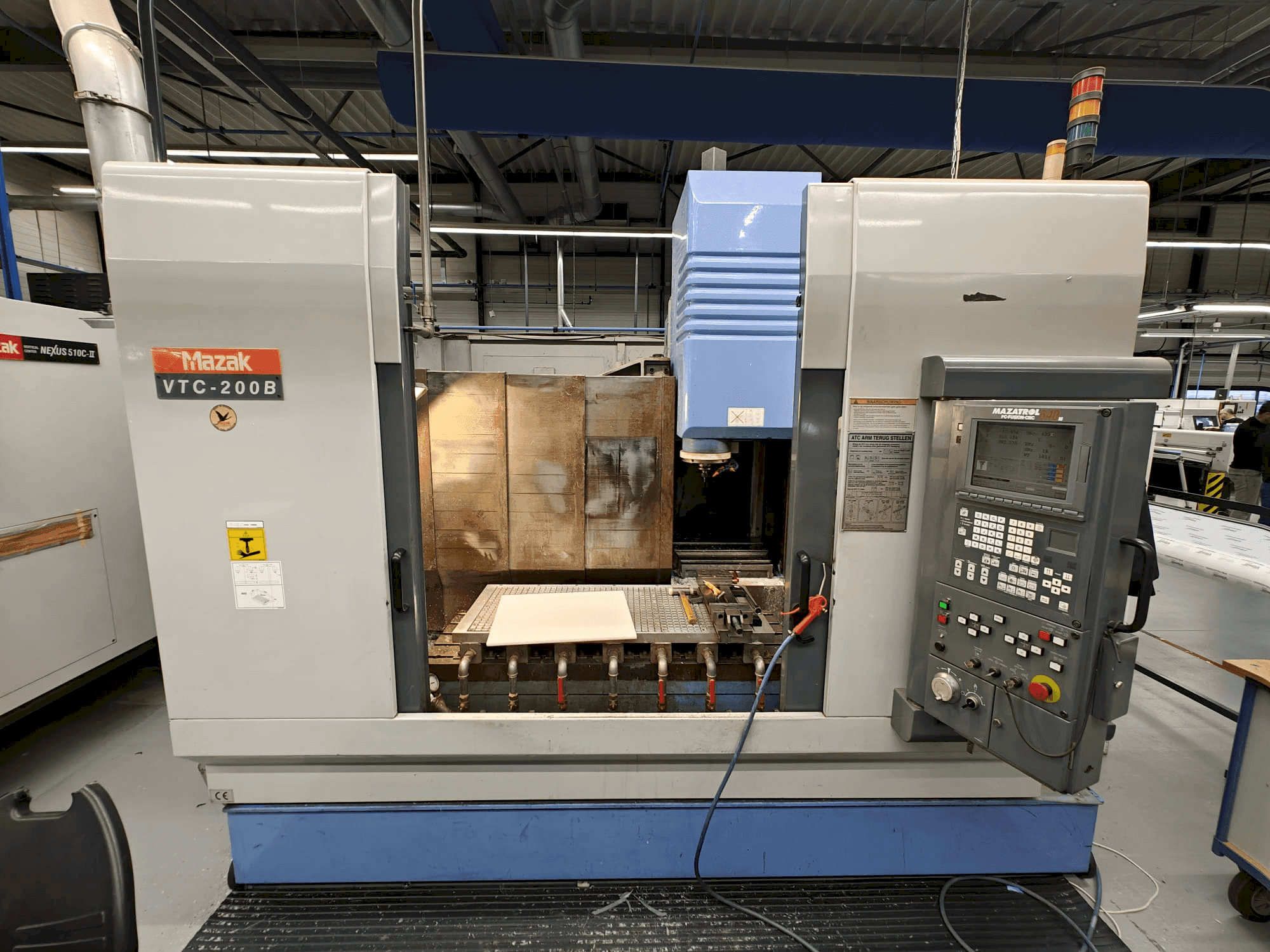 Front view of Mazak VTC-200B machine
