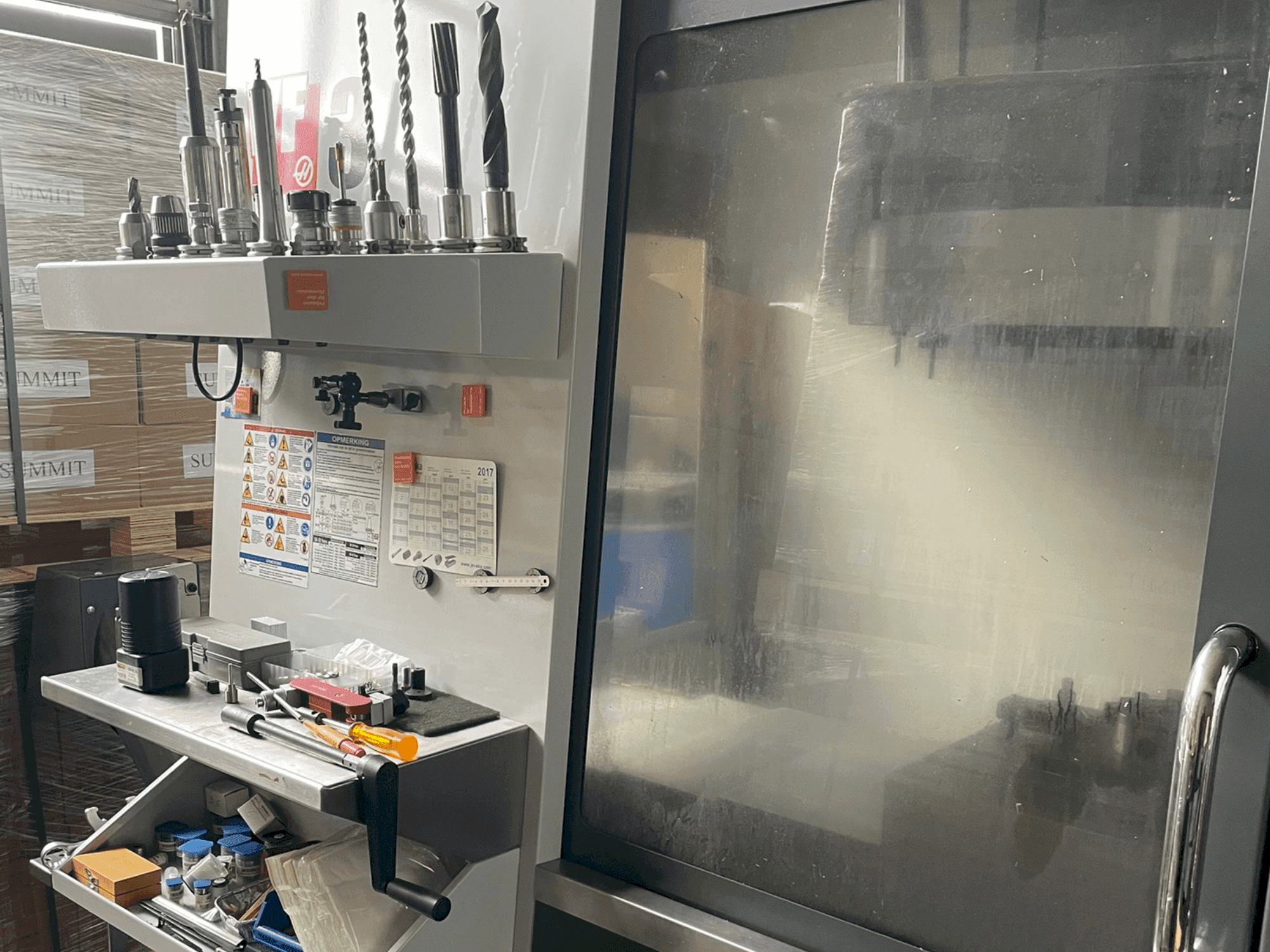 Front view of HAAS VF-3 machine