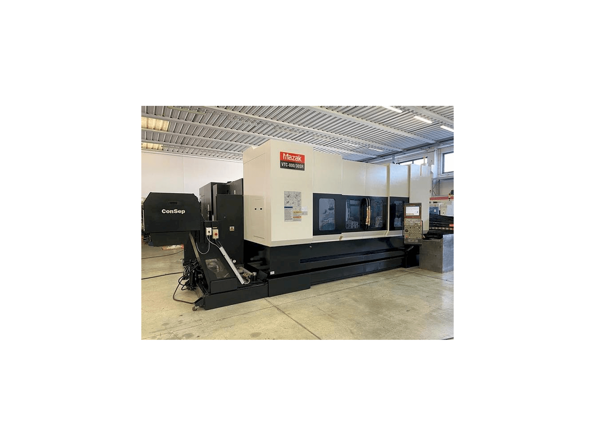 Front view of Mazak VTC 800/30 SR machine