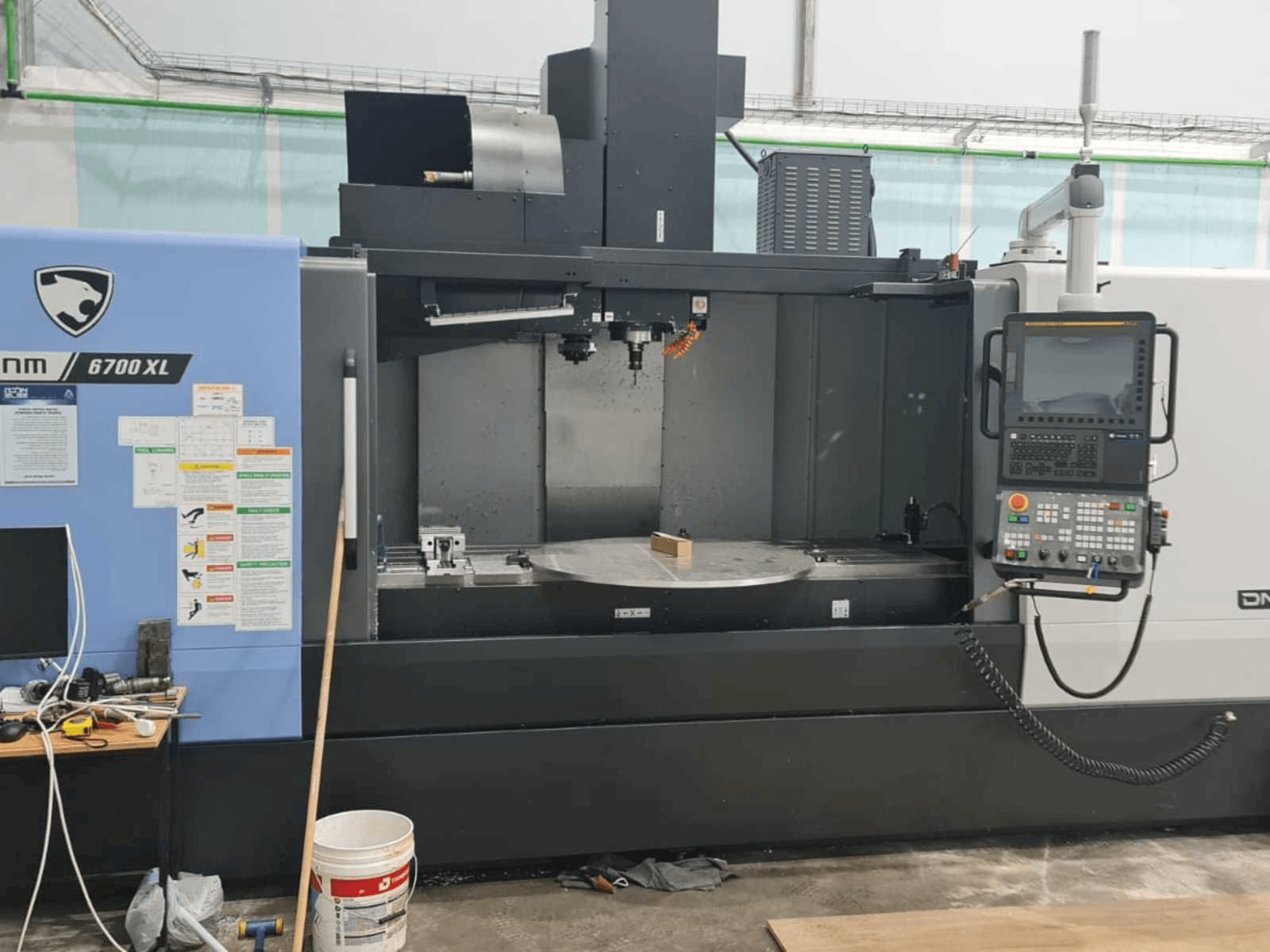 Front view of Doosan DNM 6700 XL machine
