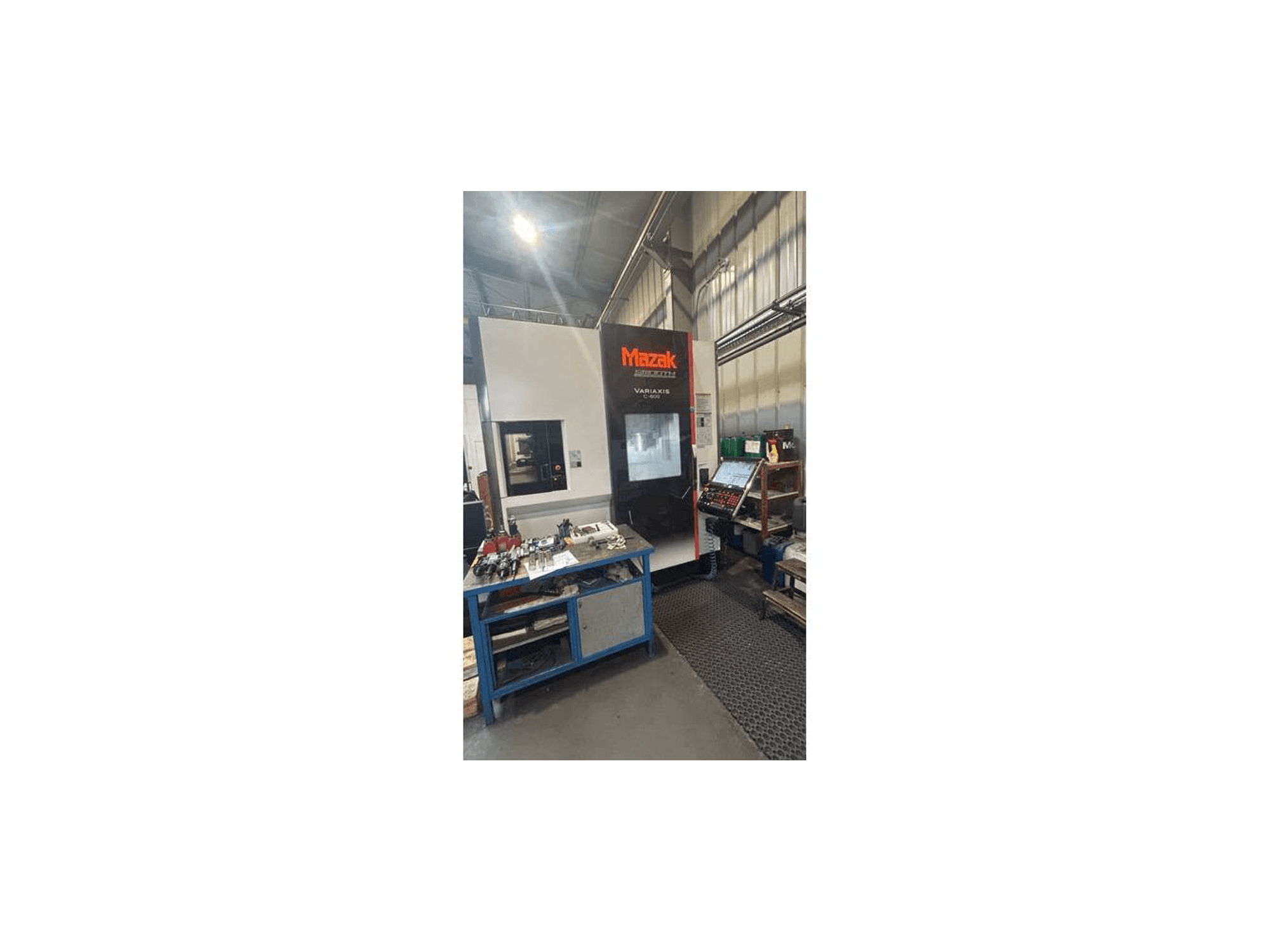 Front view of Mazak Variaxis C-600 machine