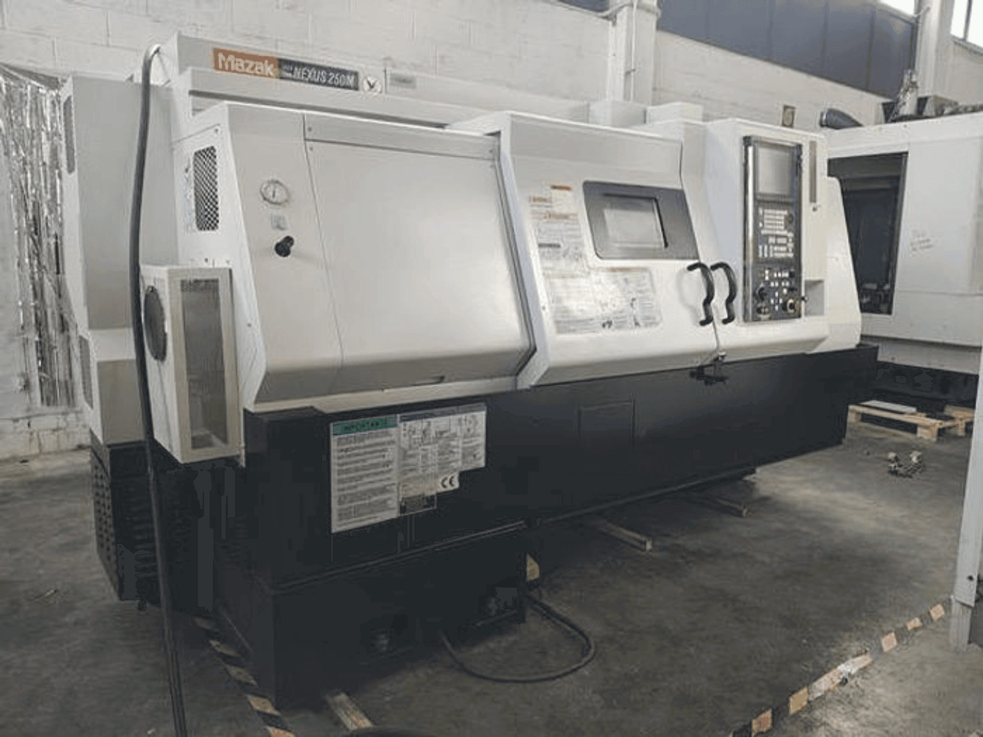 Front view of Mazak QTN 250M 1000L machine