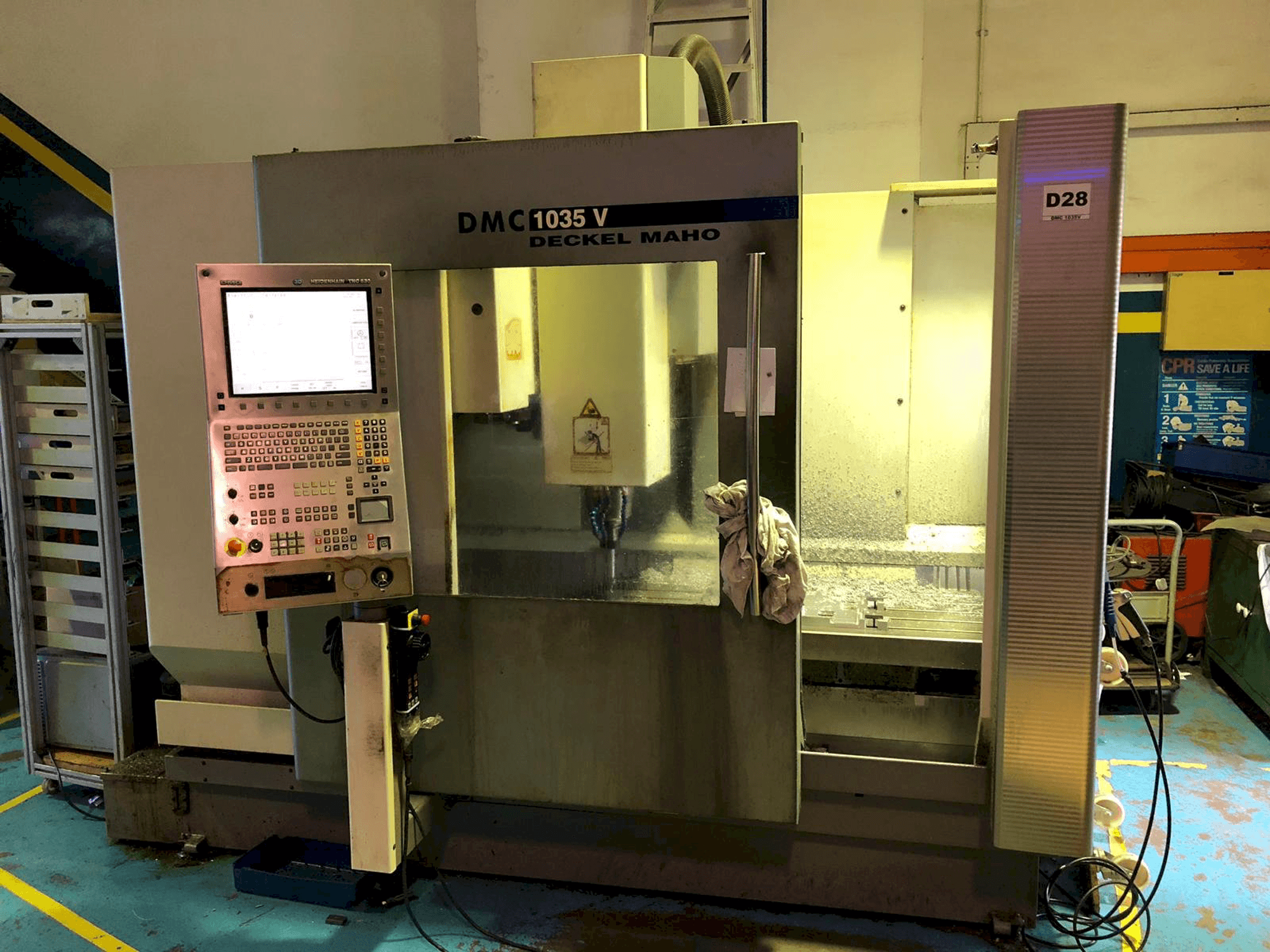 Front view of DMG DMC 1035V machine