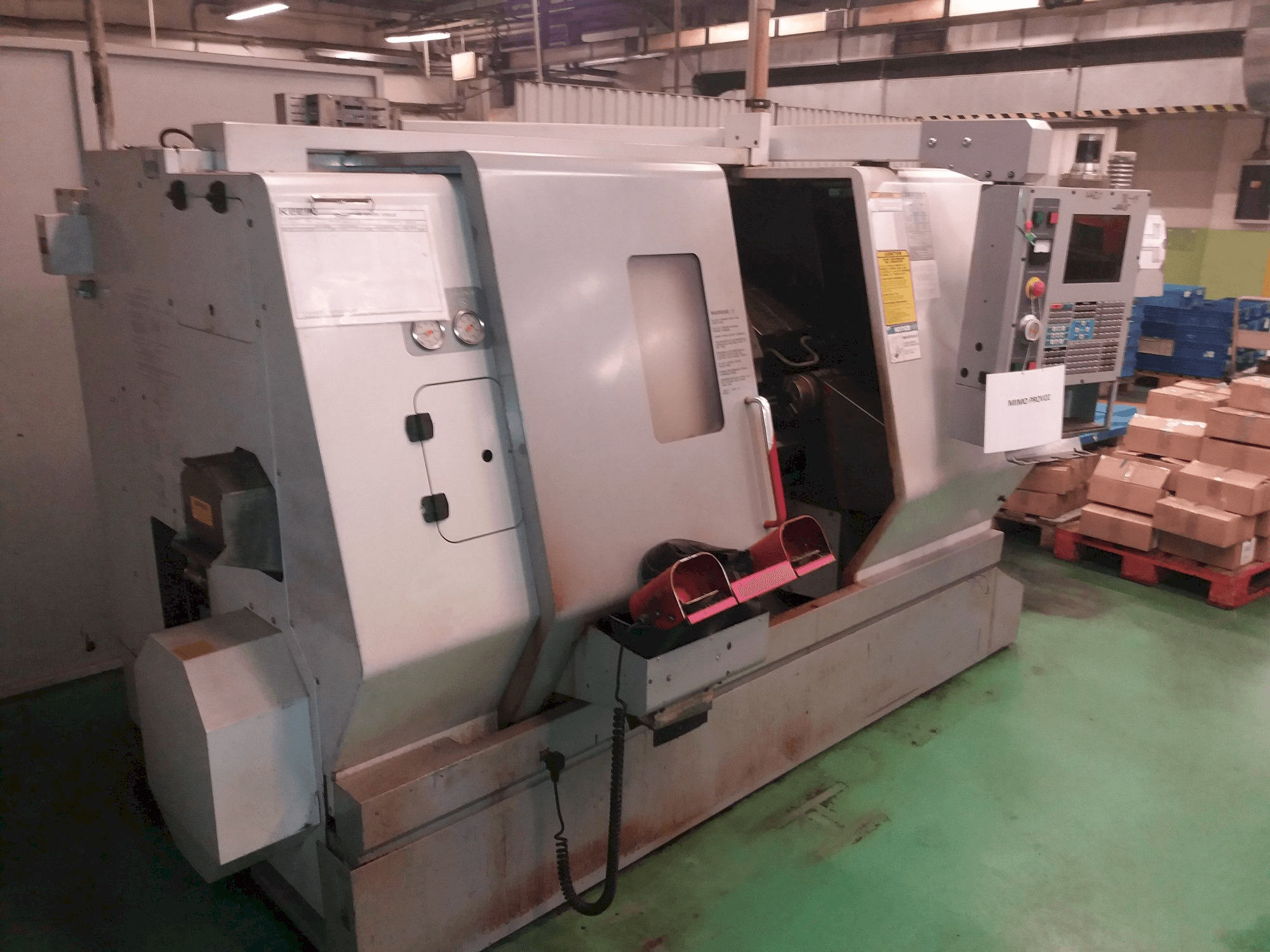 Front view of HAAS TL-15HE machine