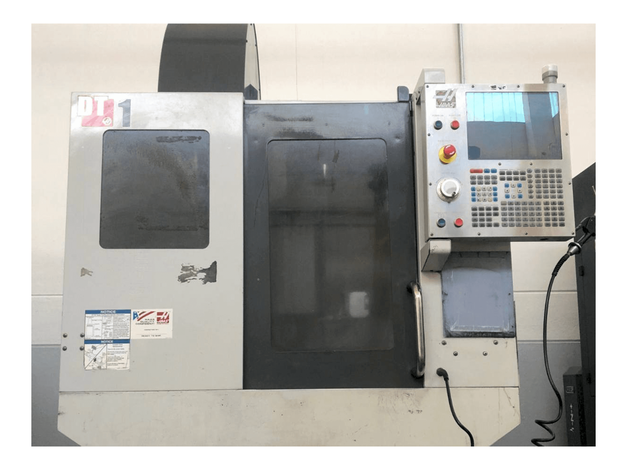 Front view of HAAS DT1 machine