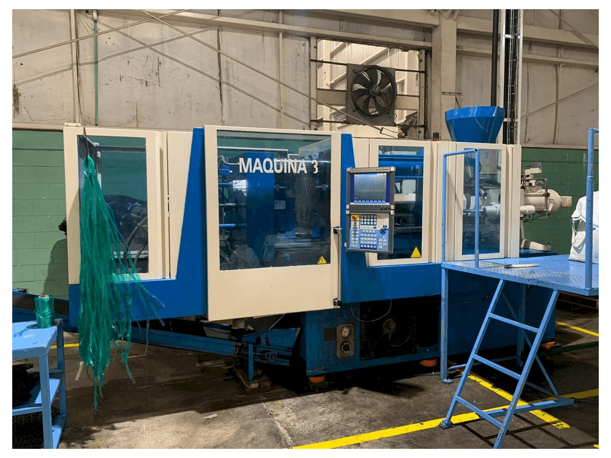 Front view of Krauss Maffei 160/750 CX machine