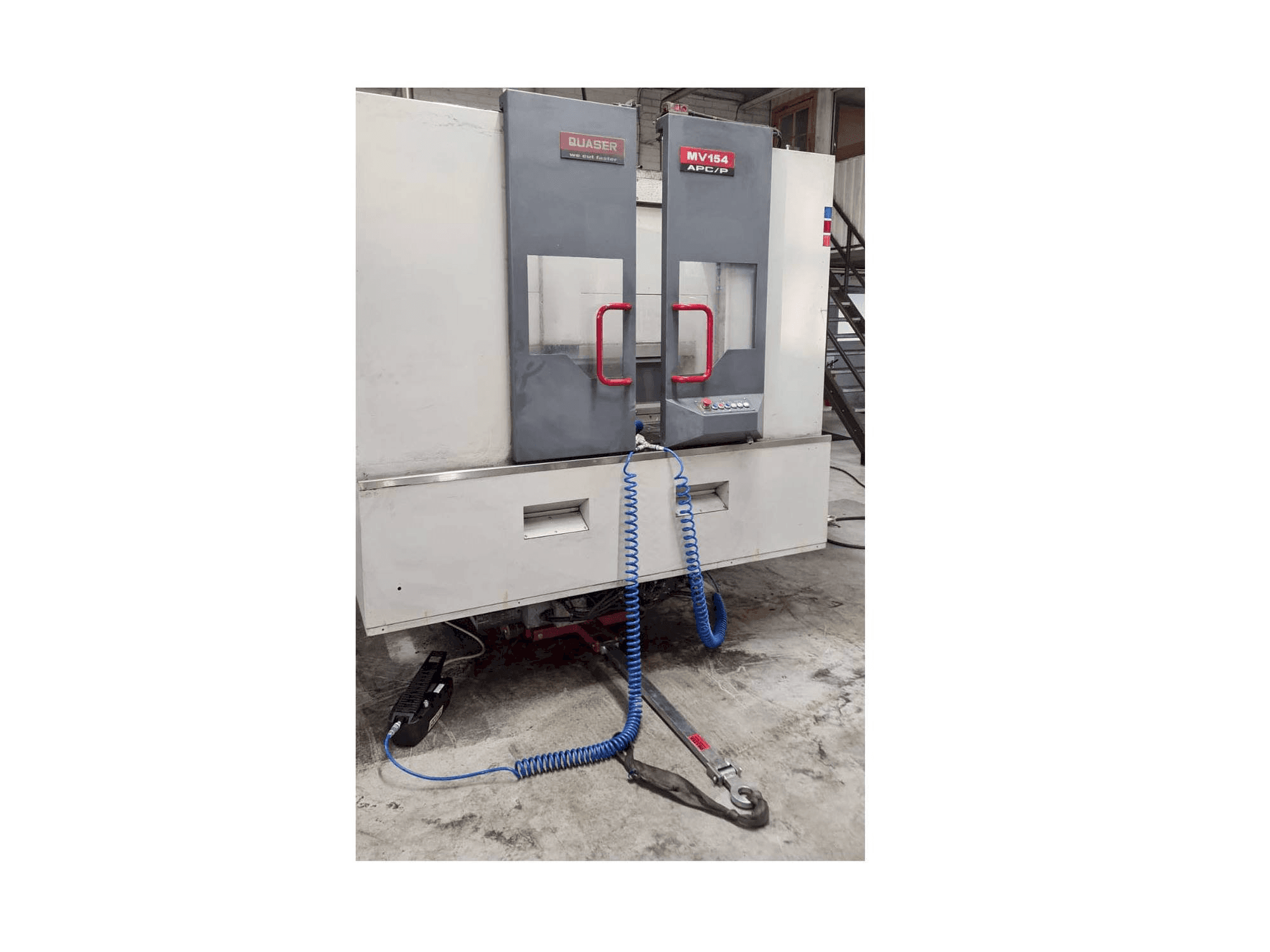 Front view of Quaser MV154APC/P12 machine