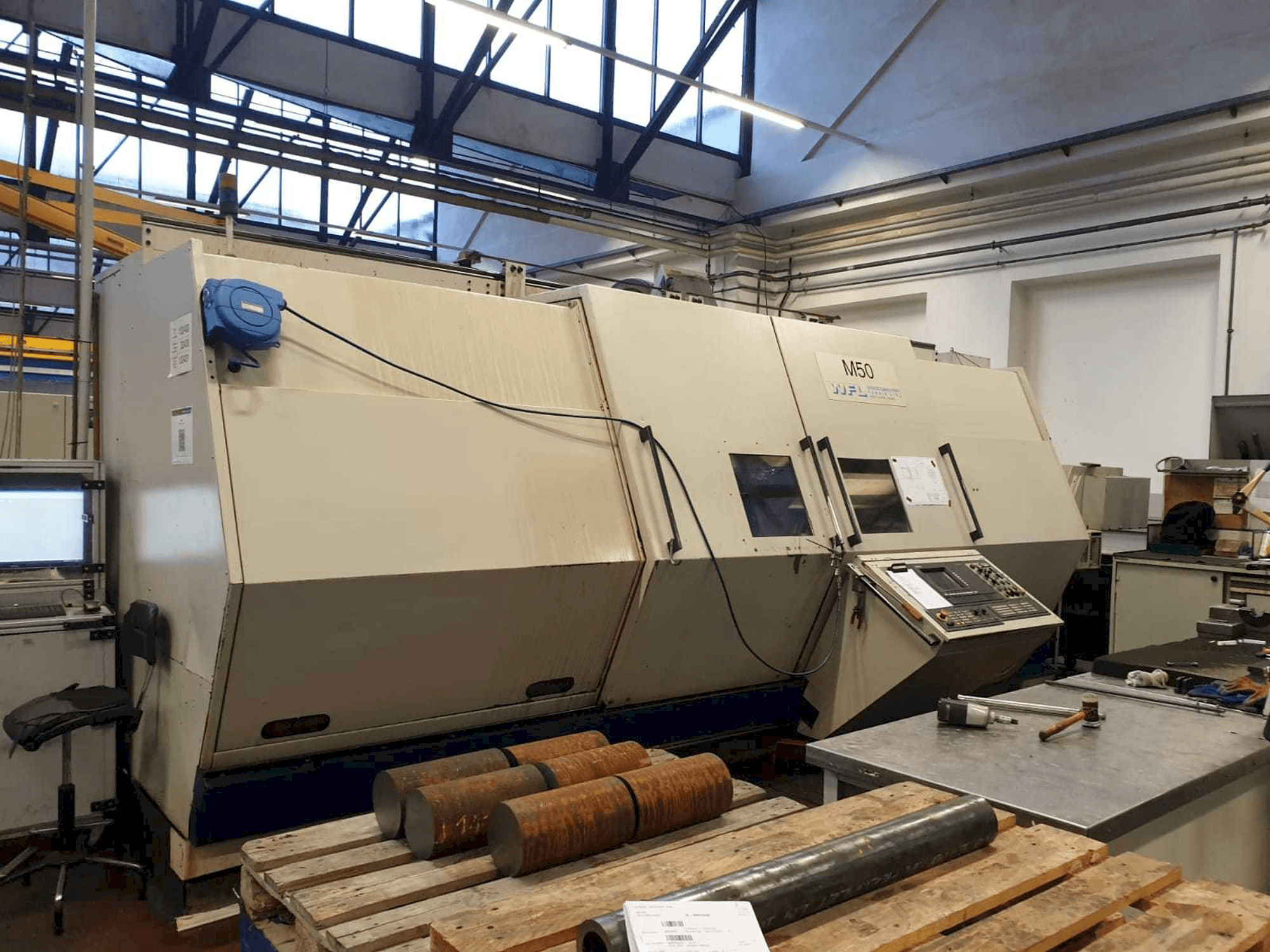Front view of WFL M50 machine