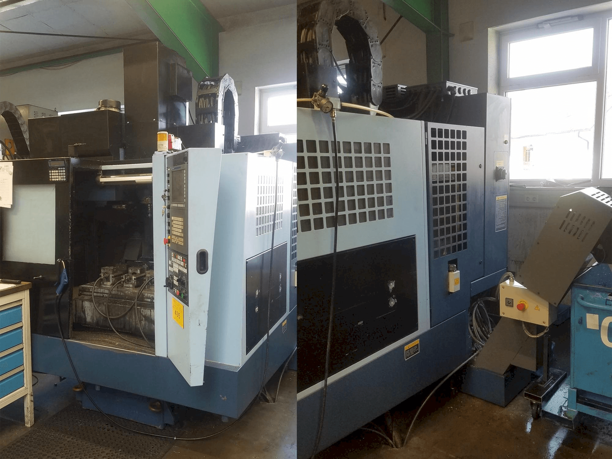Front view of Matsuura 550 V-Plus machine
