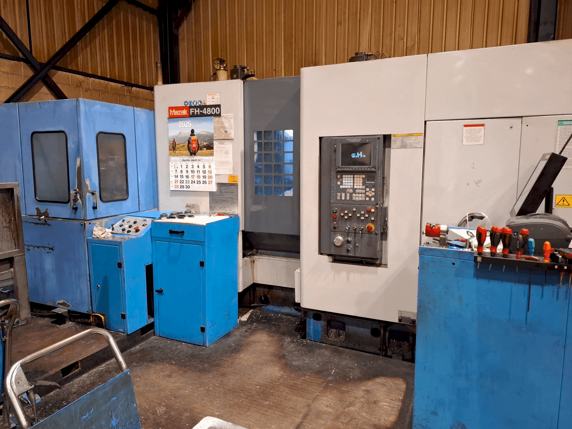 Front view of Mazak FH-4800 machine