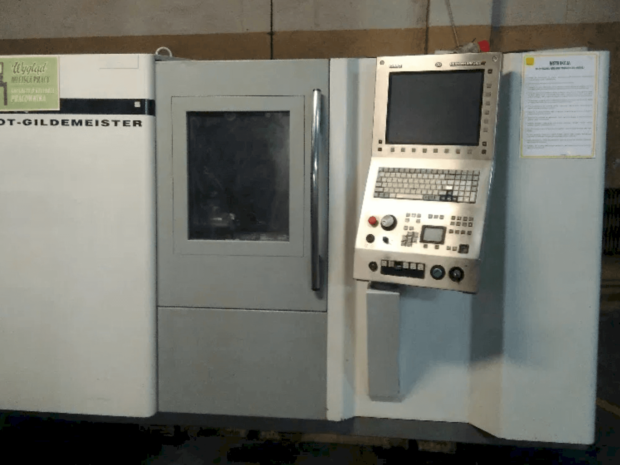 Front view of Gildemeister CTX 210 machine