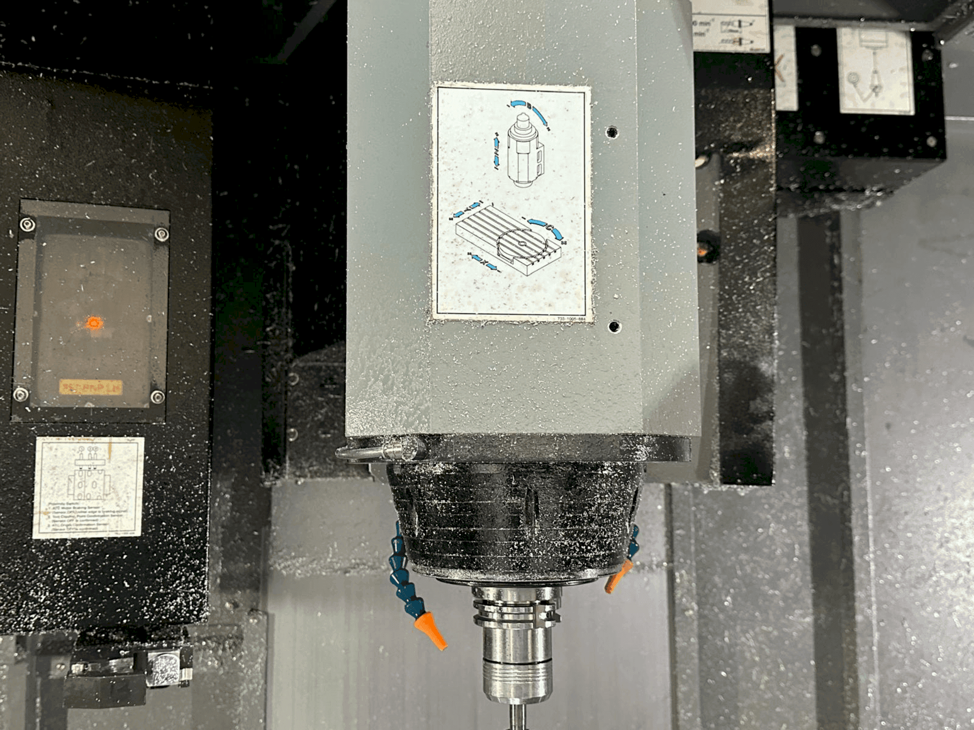 Working room of Hurco VMX60SRTi machine