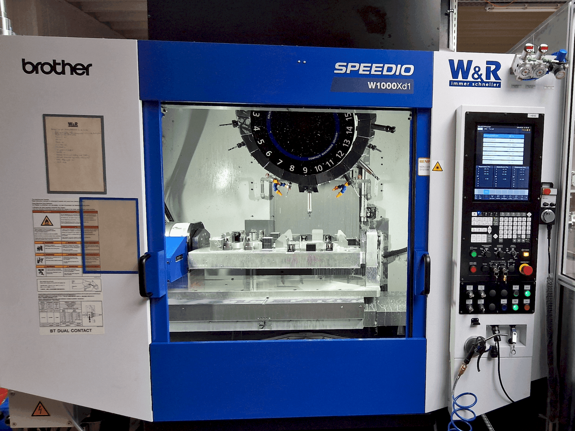 Front view of Brother Speedio W1000Xd1 machine