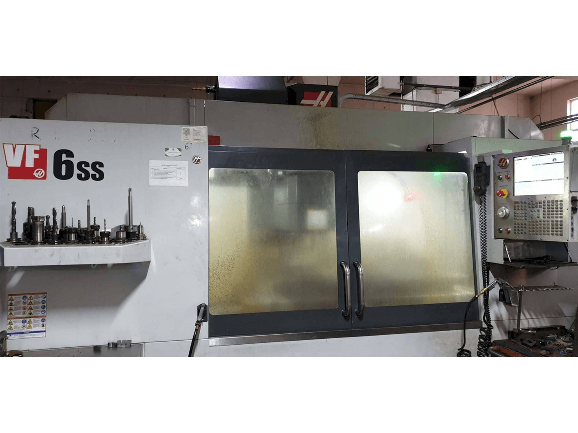 Front view of HAAS VF-6SS machine