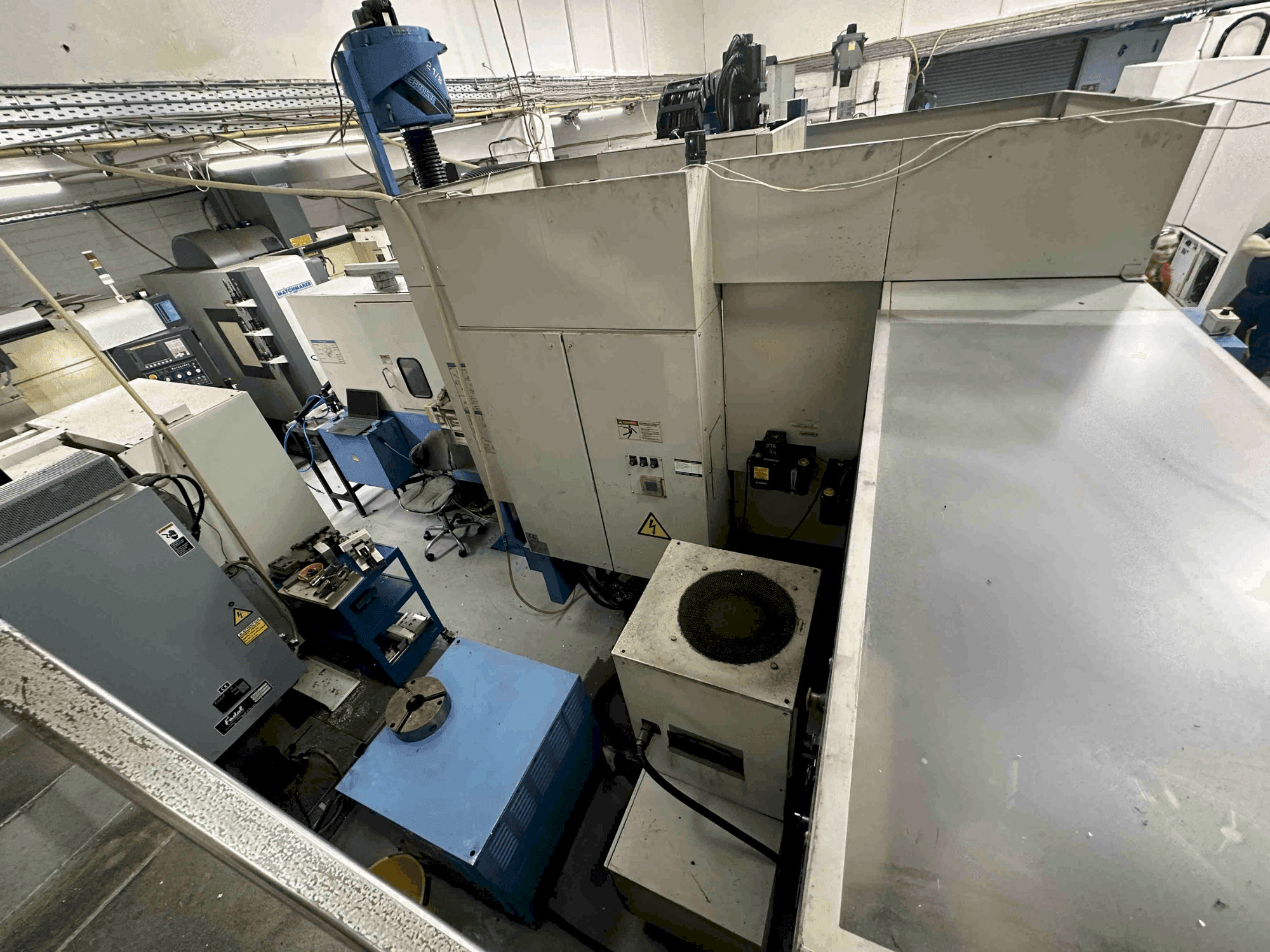 Front view of Mazak FJV-250 machine