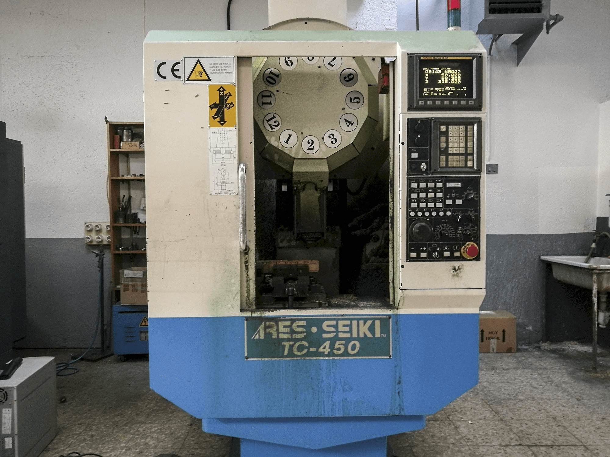 Front view of ARES TC-450 Machine