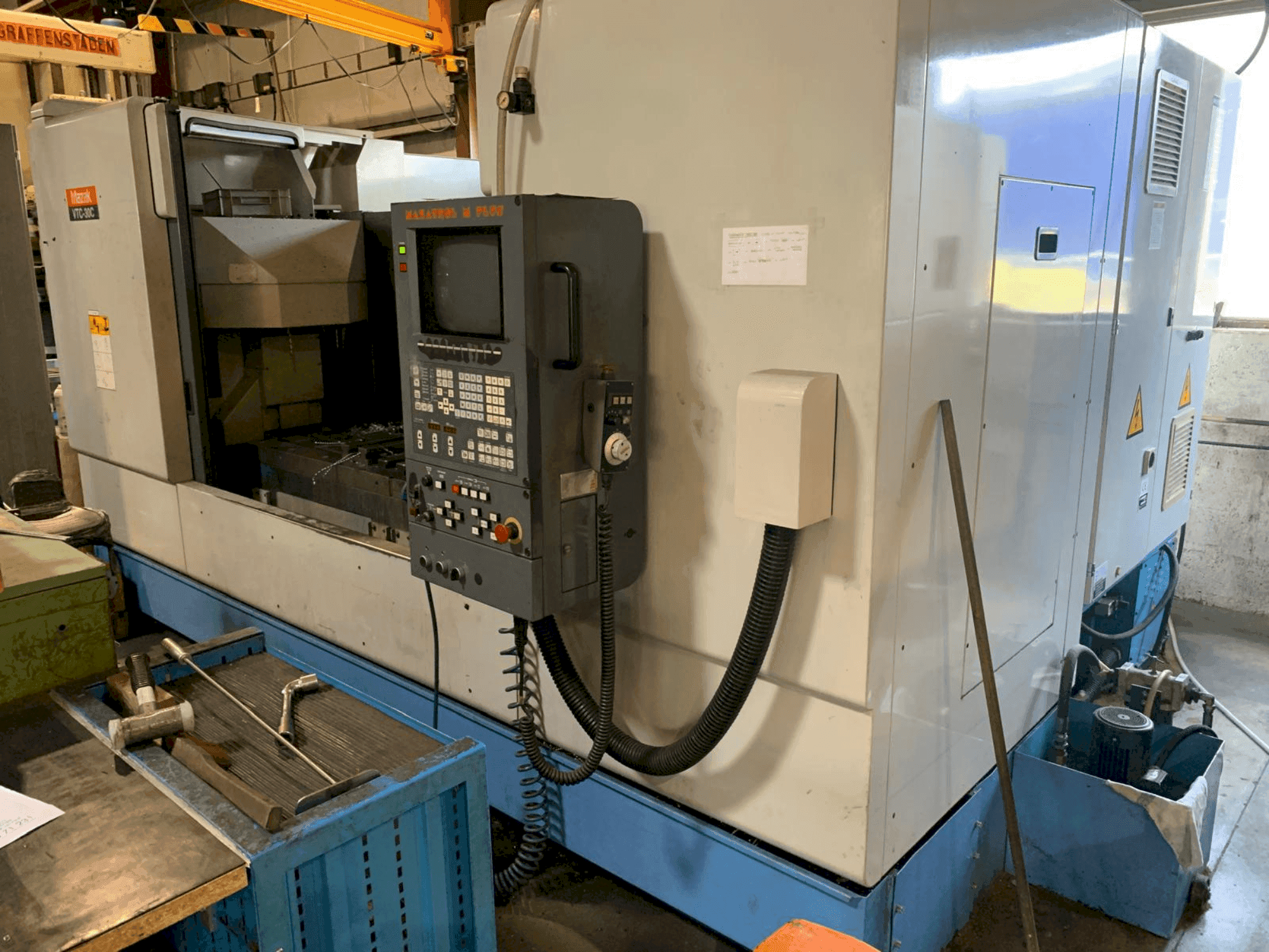 Front view of Mazak VTC 30C machine