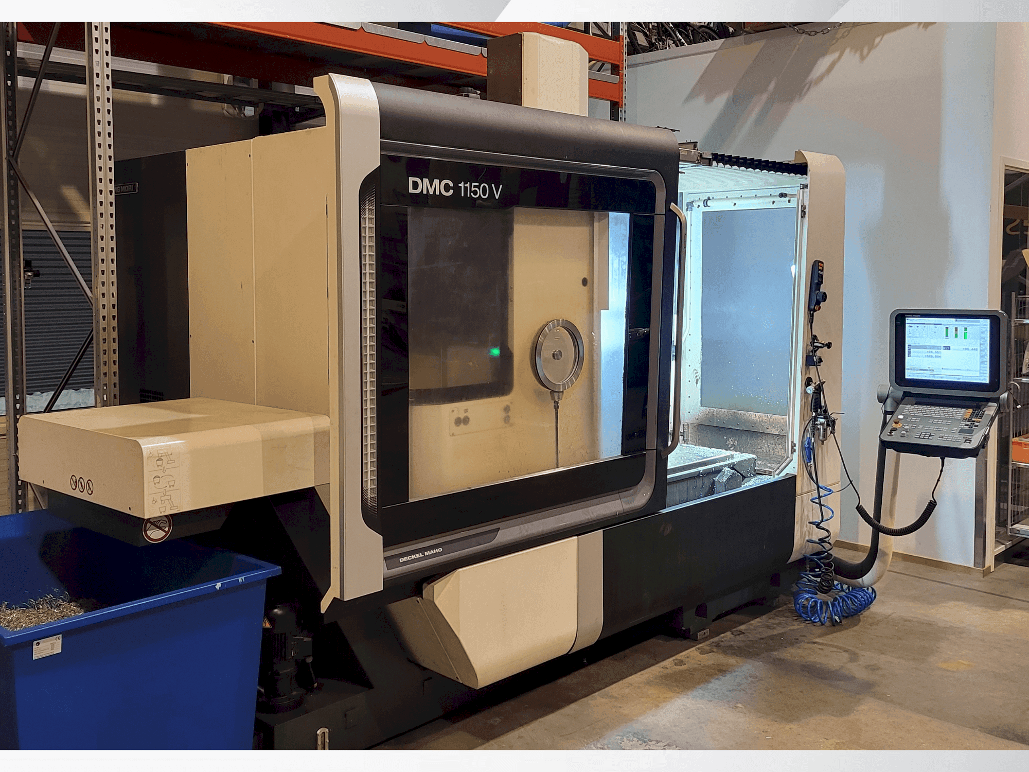 Front view of DMG MORI DMC1150V machine