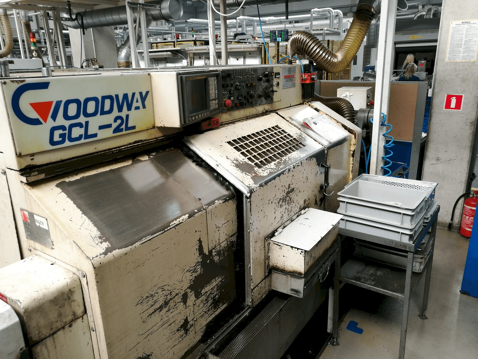 Front view of Goodway GCL-2L machine