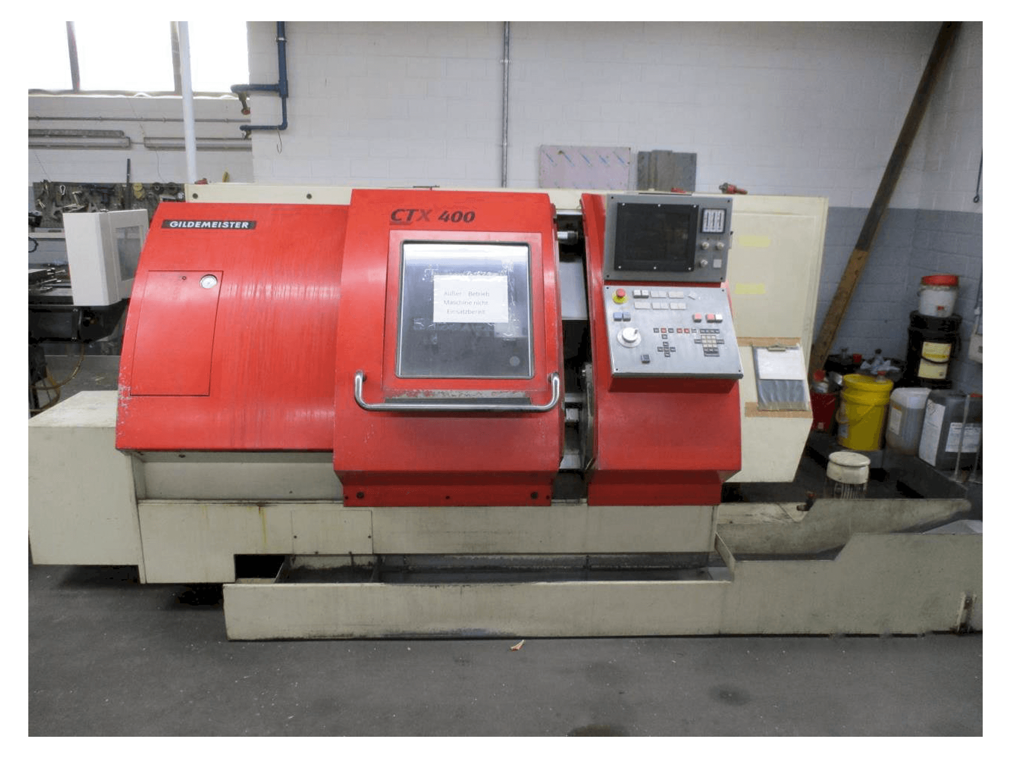 Front view of Gildemeister CTX 400 machine