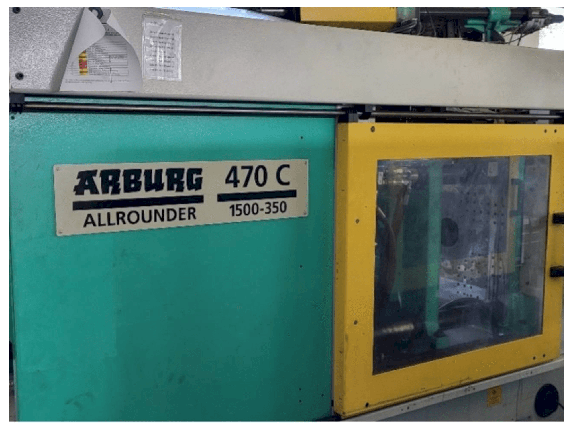 Front view of Arburg Allrounder 470C 1500 - 350/150 machine