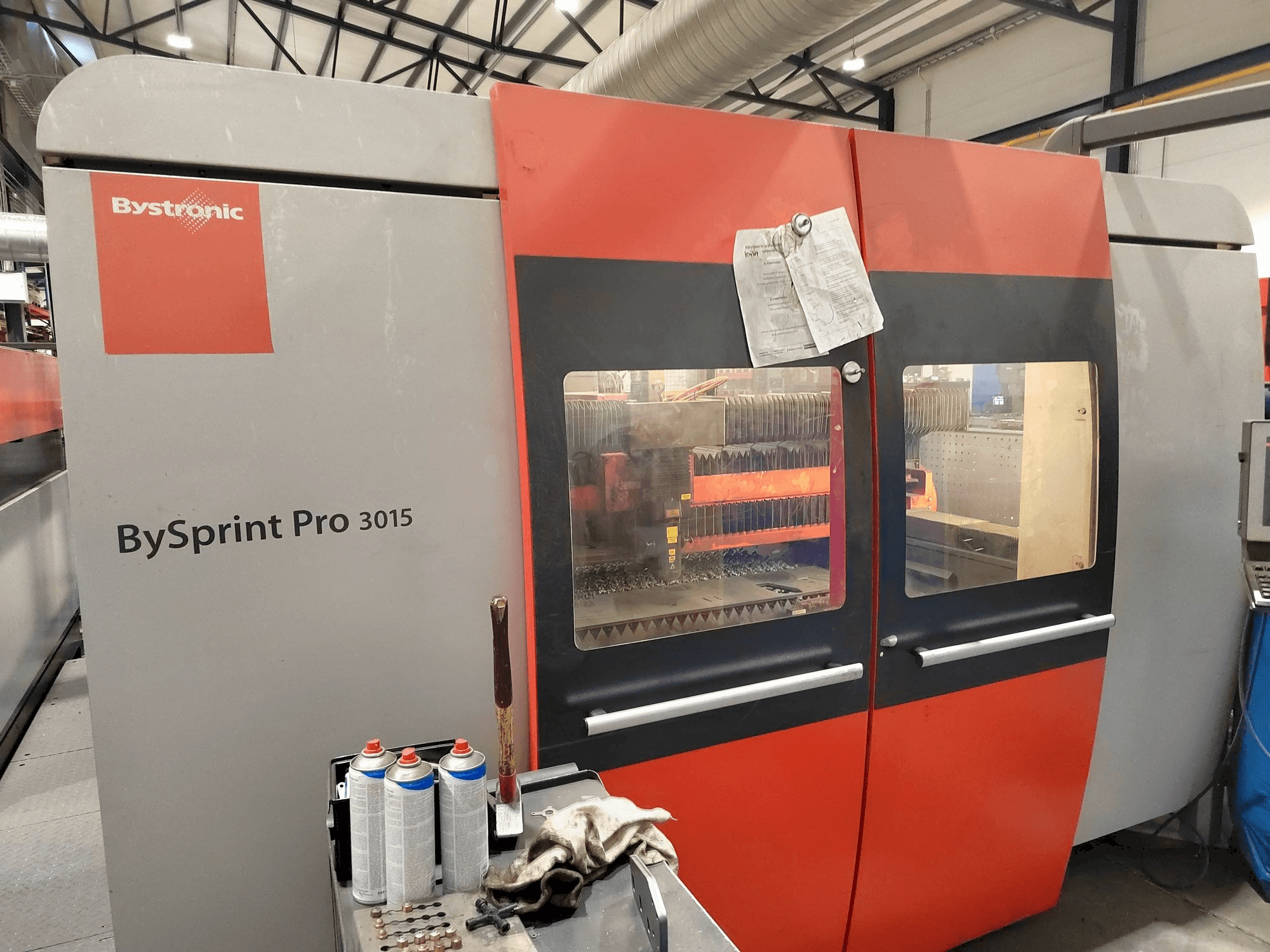 Front view of Bystronic Bysprint Pro 3015 machine
