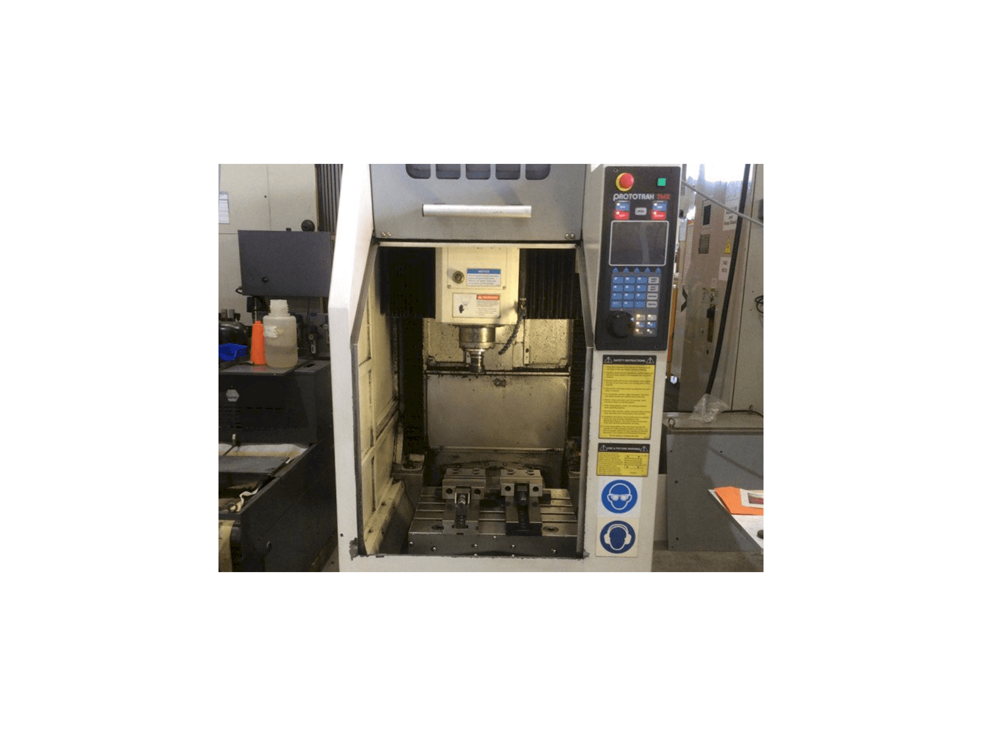 Front view of XYZ 2-OP machine