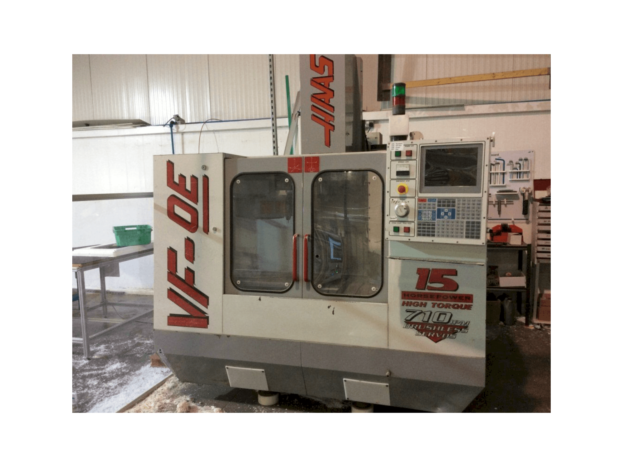 Front view of HAAS VF-OE machine