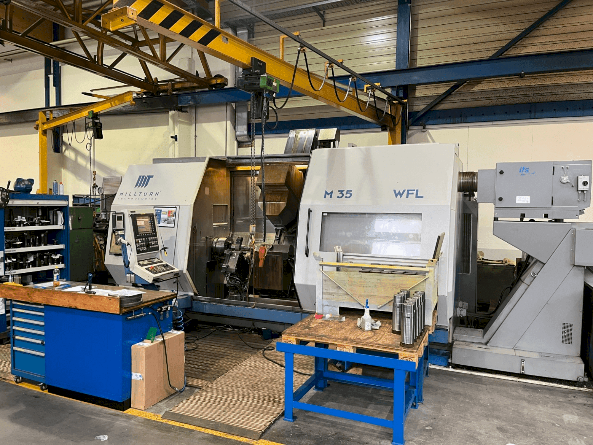 Front view of WFL M-35 machine