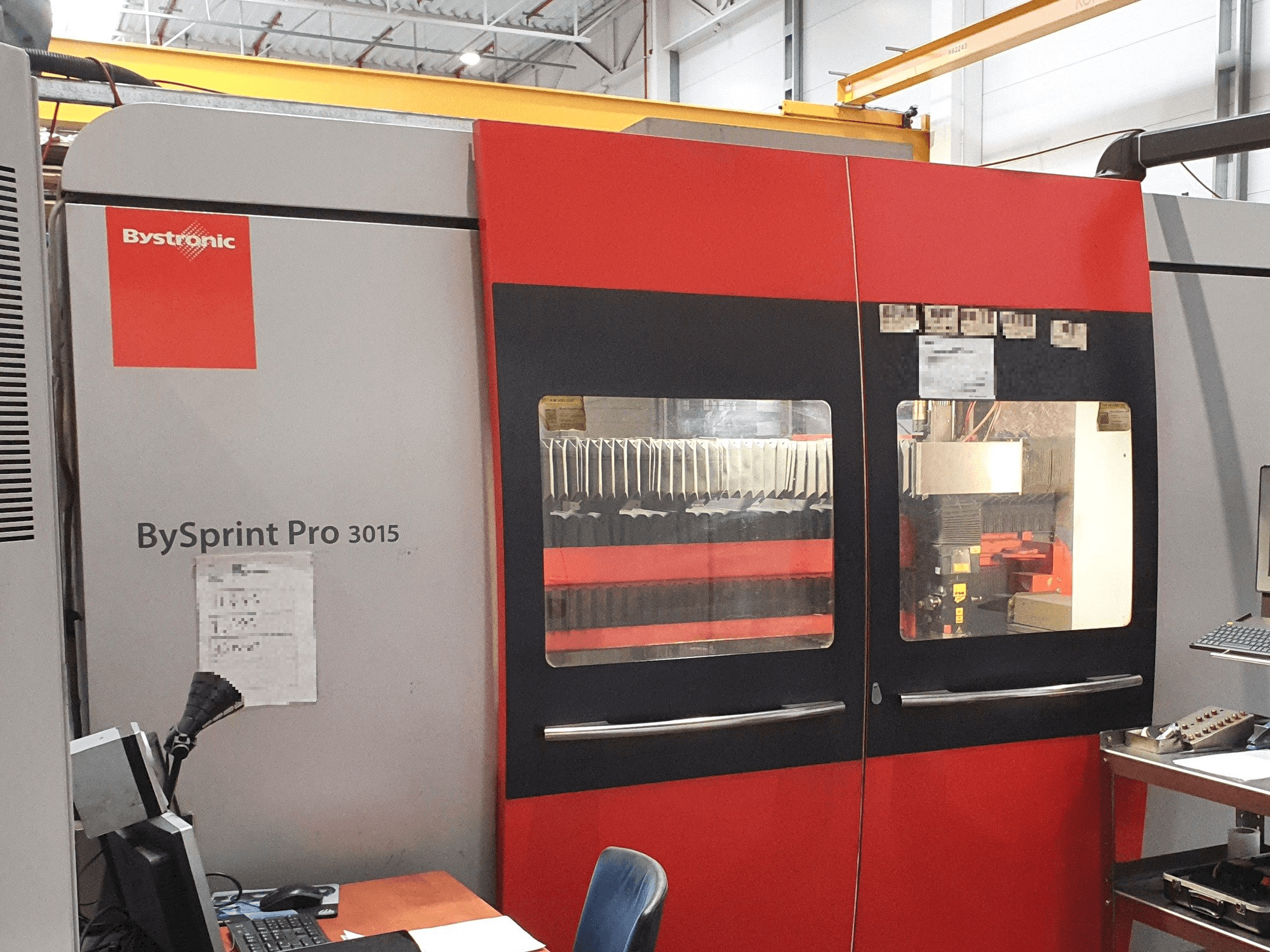 Front view of Bystronic BySprint Pro 3015 machine