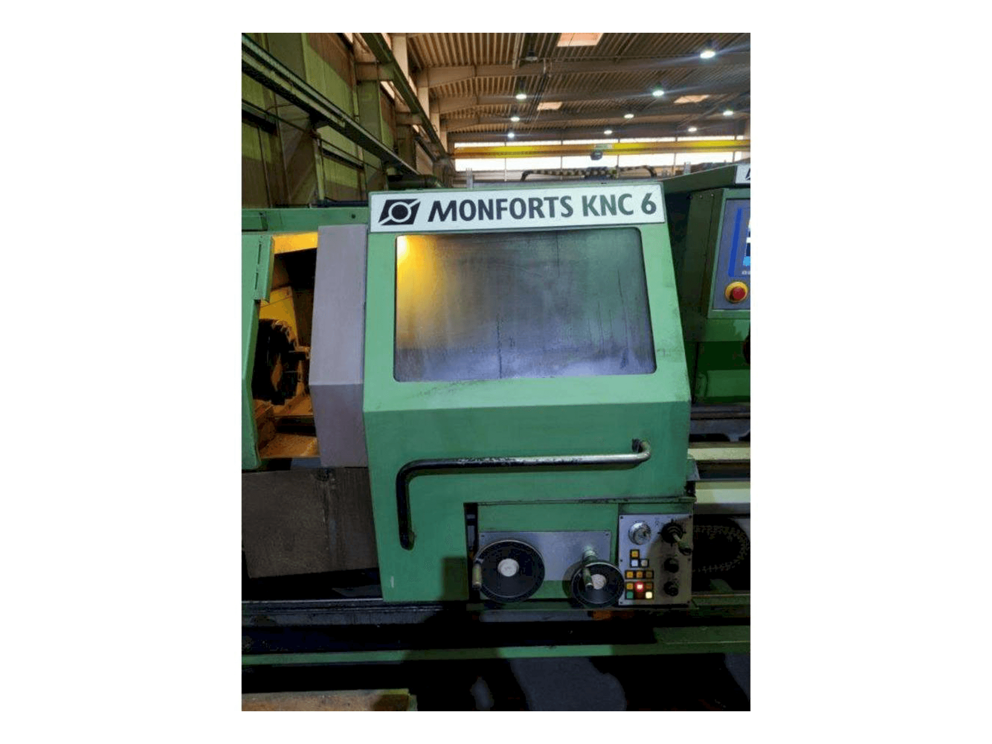 Front view of Monforts KNC6 x 2000 machine