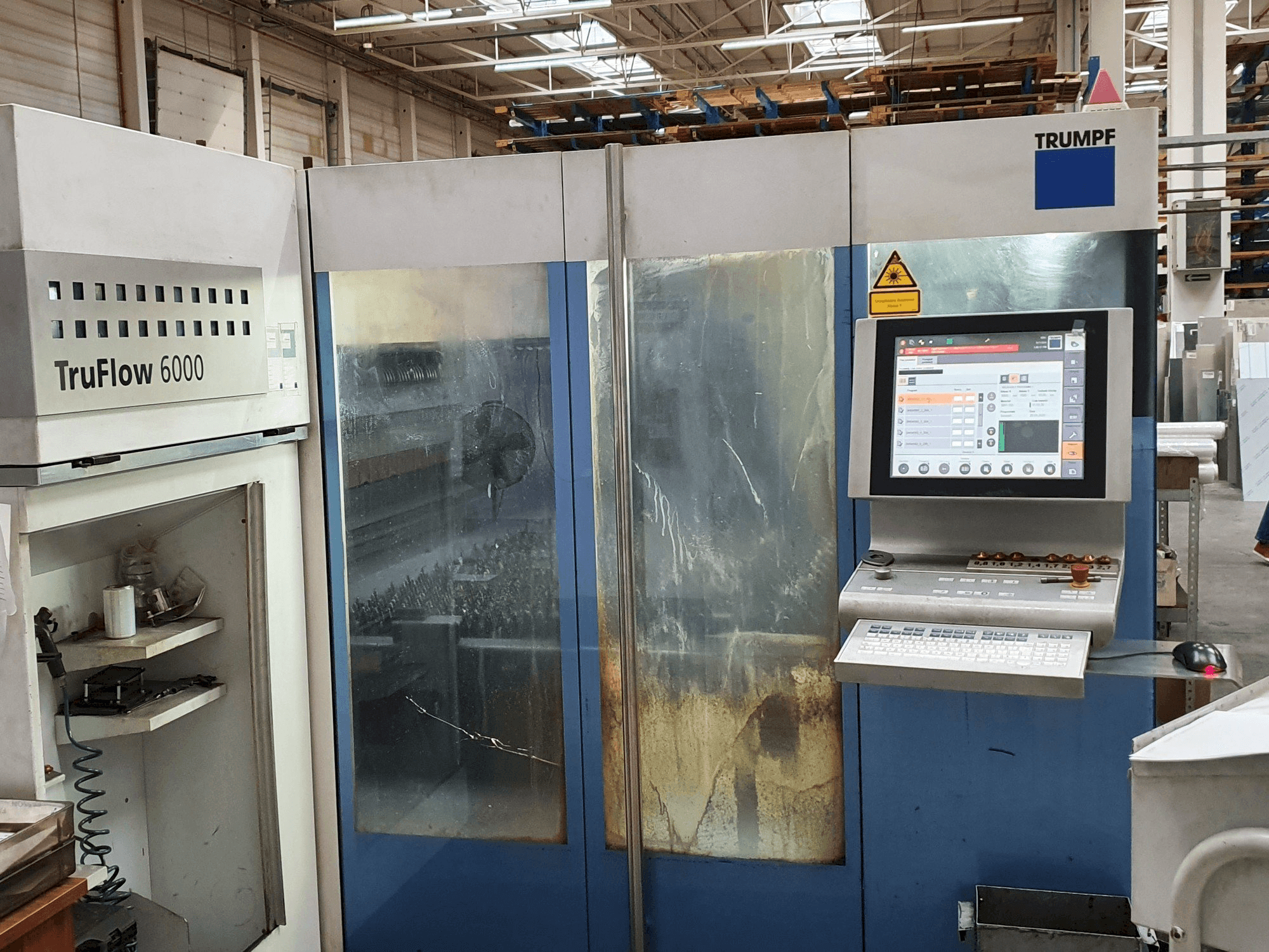 Front view of Trumpf TruLaser 3030 machine
