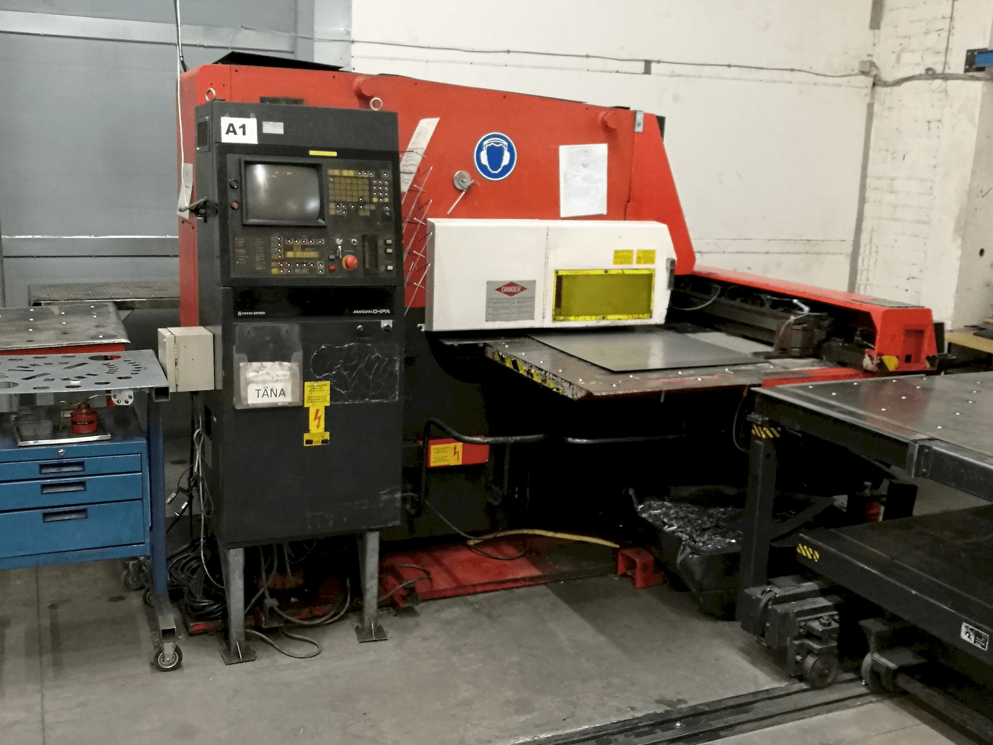 Front view of AMADA Aries 245 machine