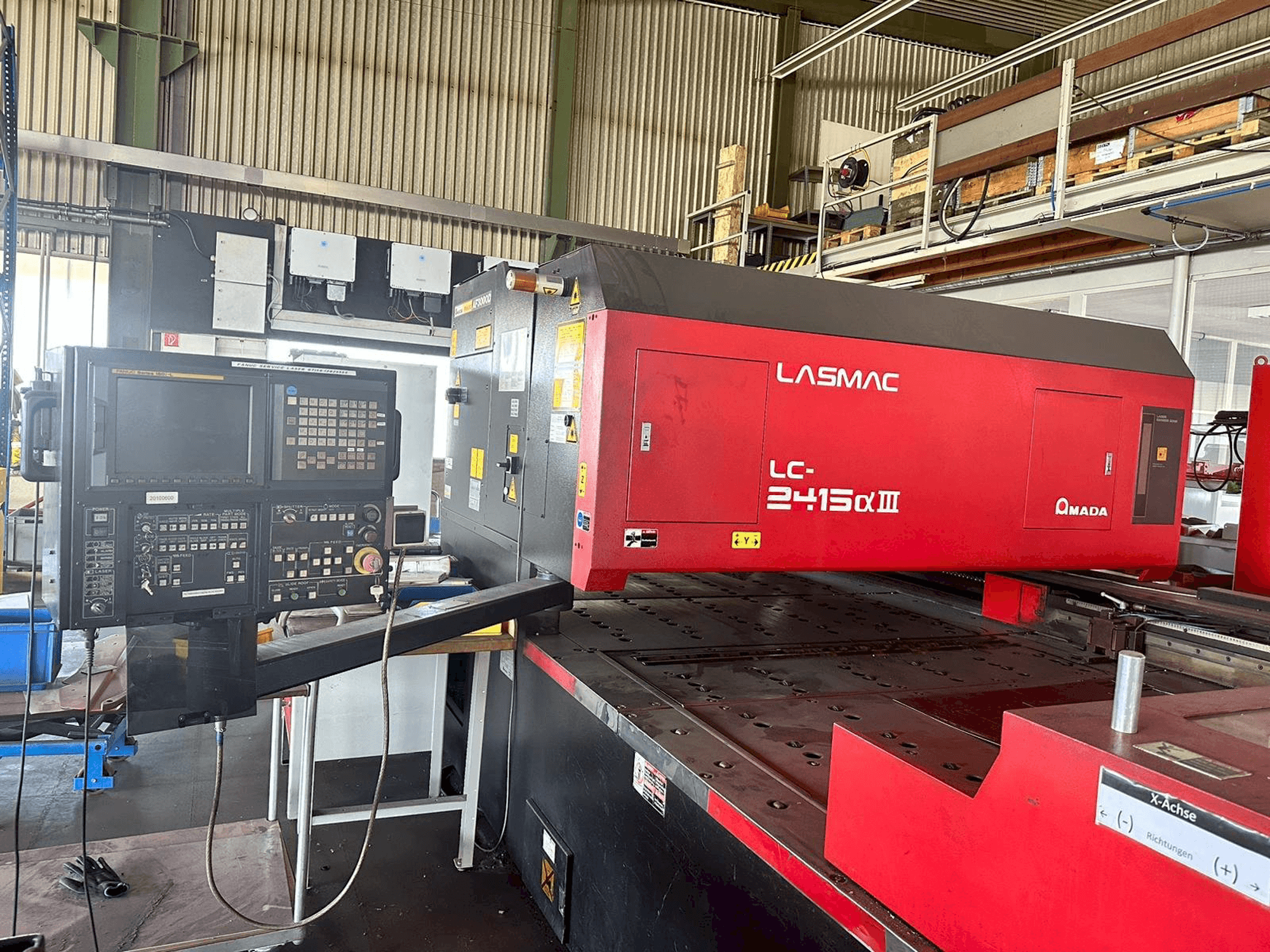 Front view of AMADA LC2415 A3 machine