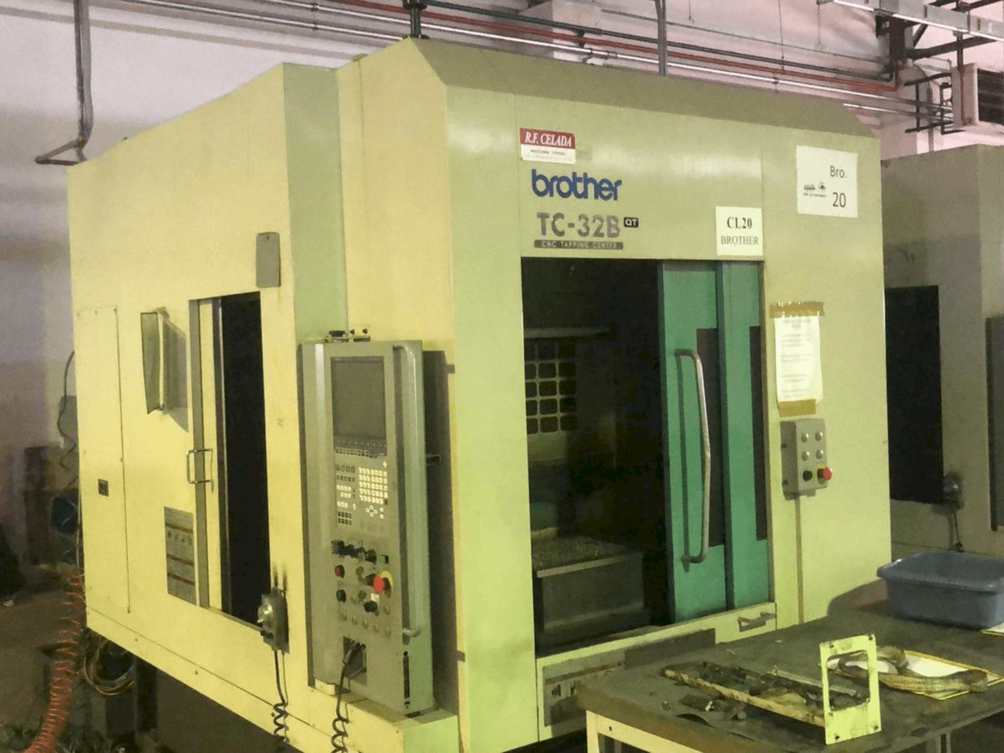 Front view of Brother TC 32B machine