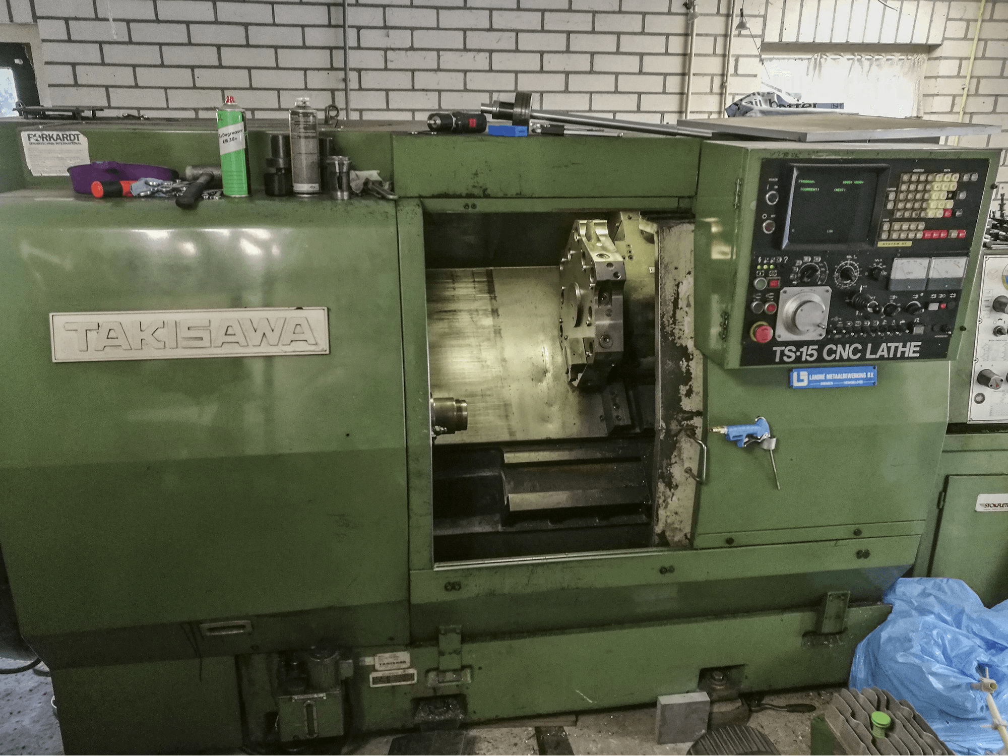 Front view of Takisawa TS-15 Machine