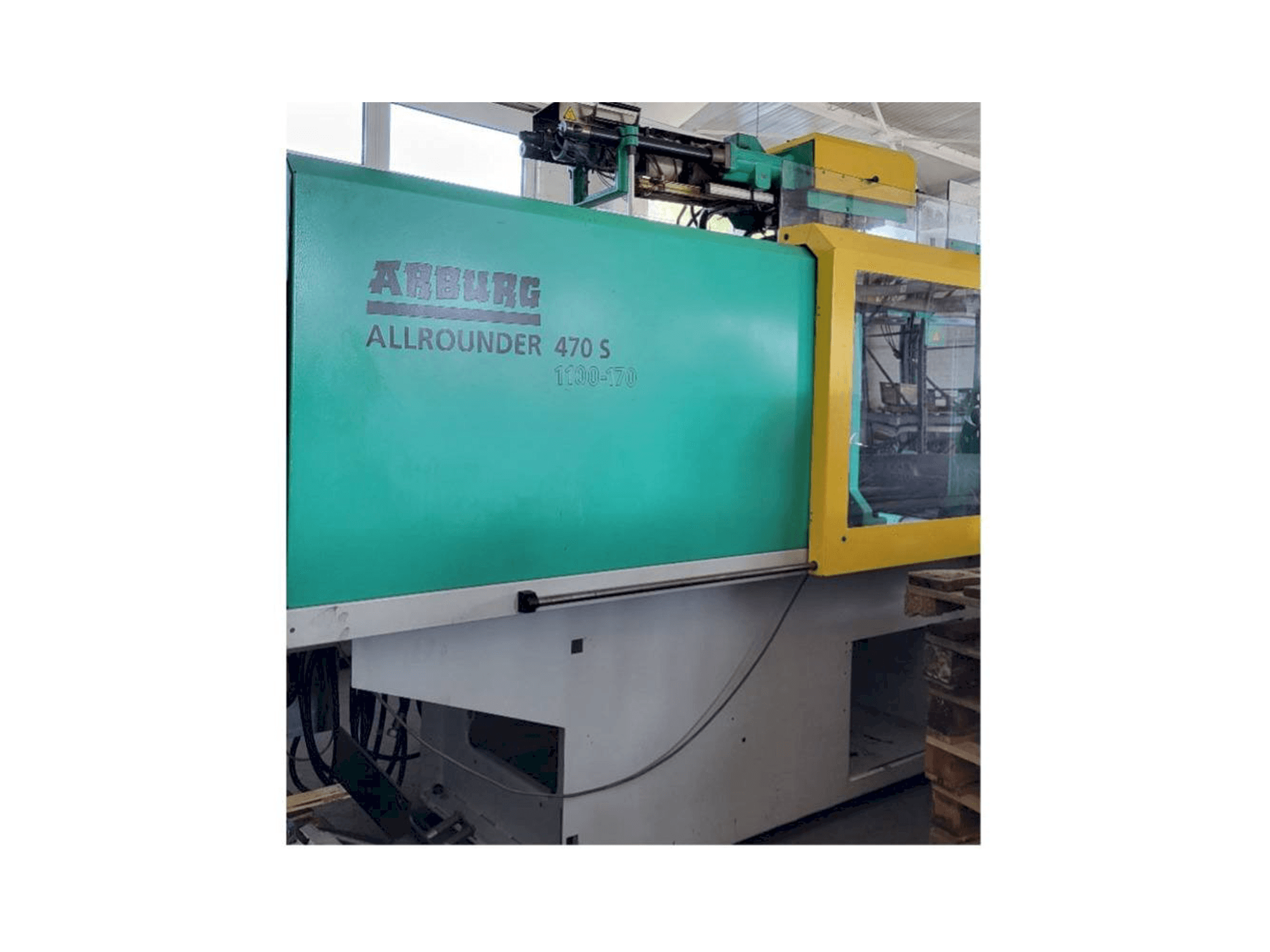 Front view of Arburg Allrounder 470S 1100 - 170/170 machine