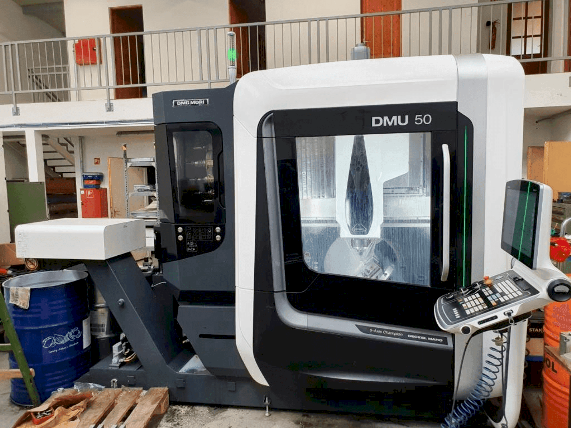 Front view of DMG MORI DMU 50 machine
