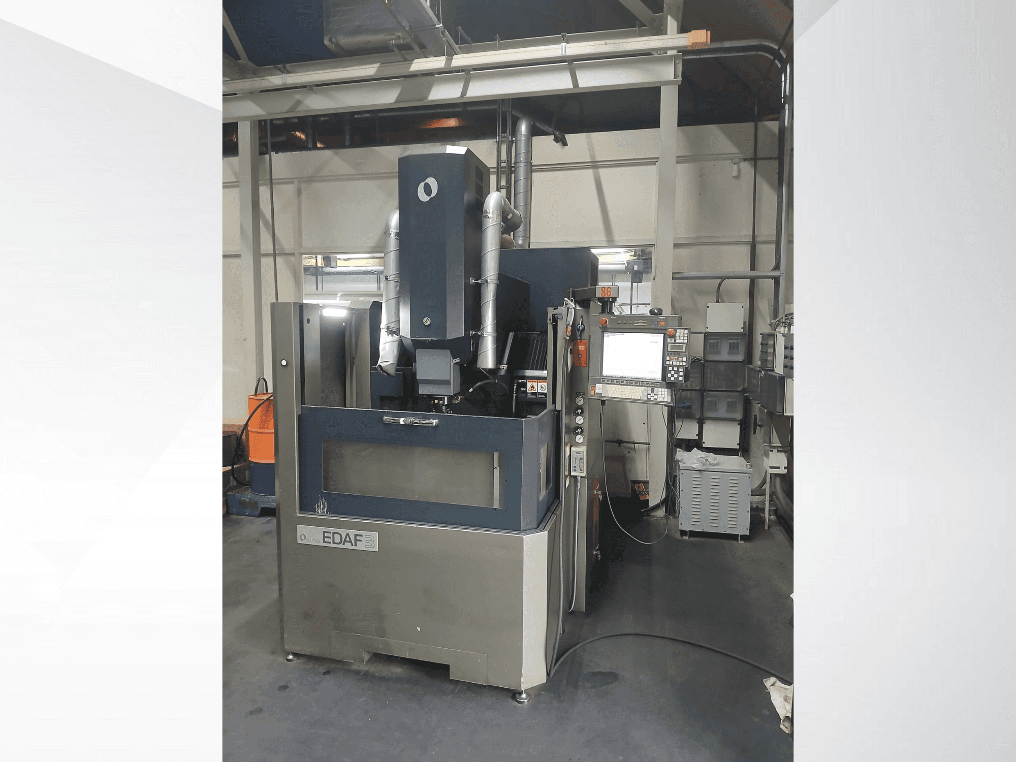 Front view of Makino EDAF3 machine