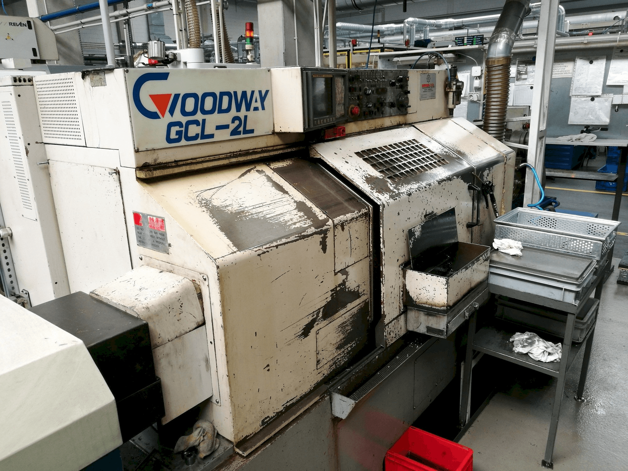 Front view of Goodway GCL-2L machine