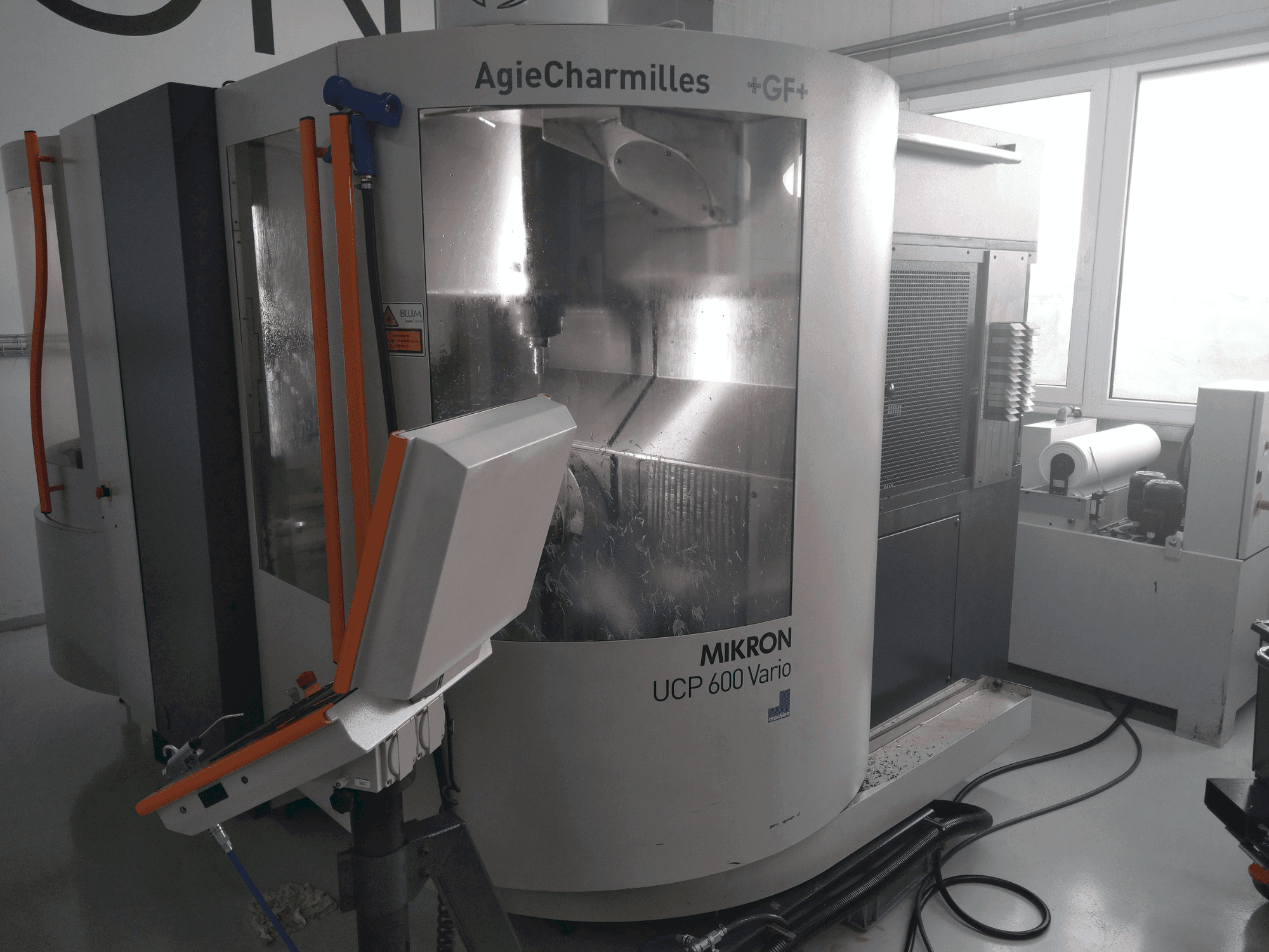 Front view of MIKRON UCP 600 Vario machine