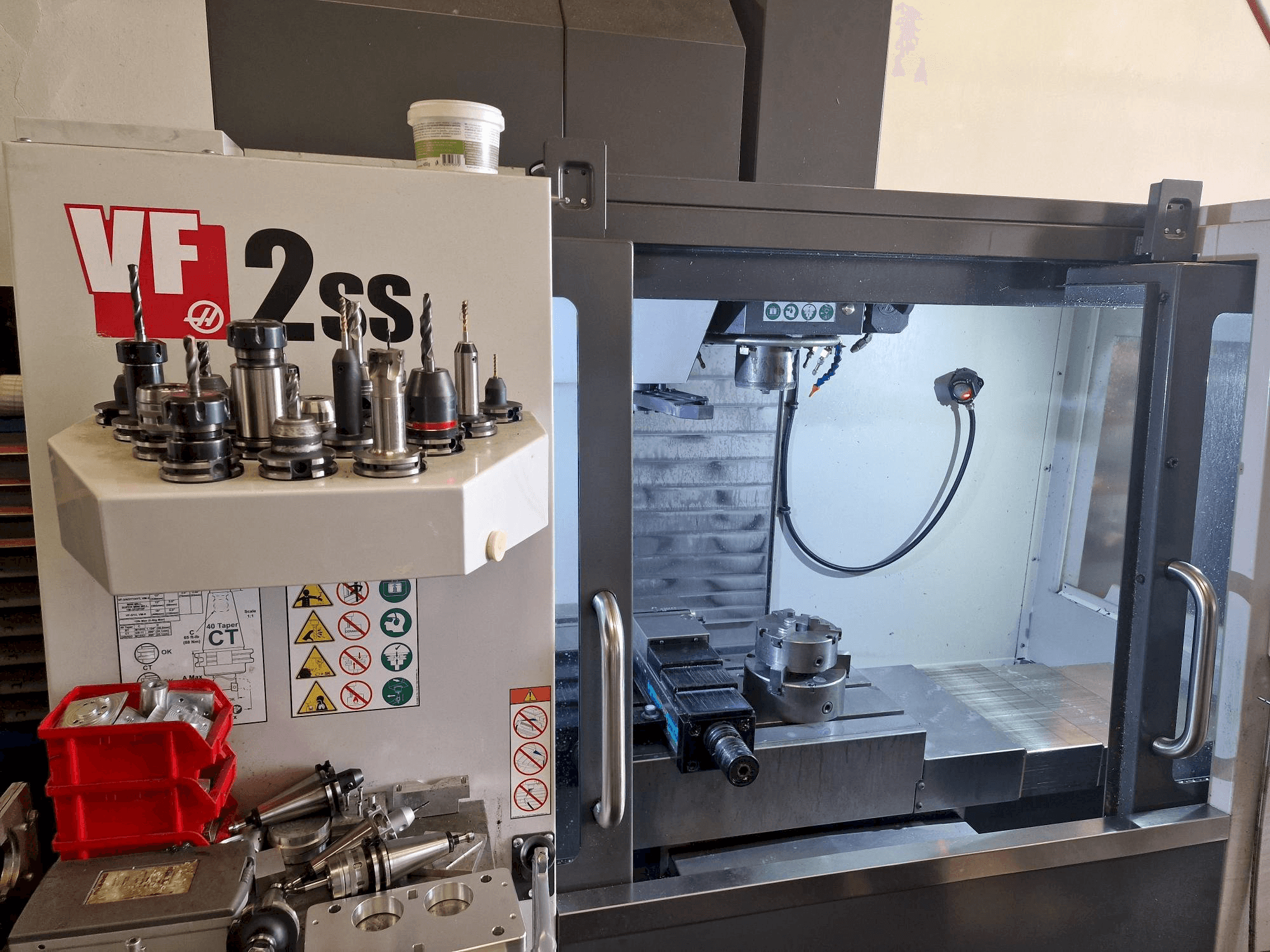 Front view of HAAS VF-2SS machine